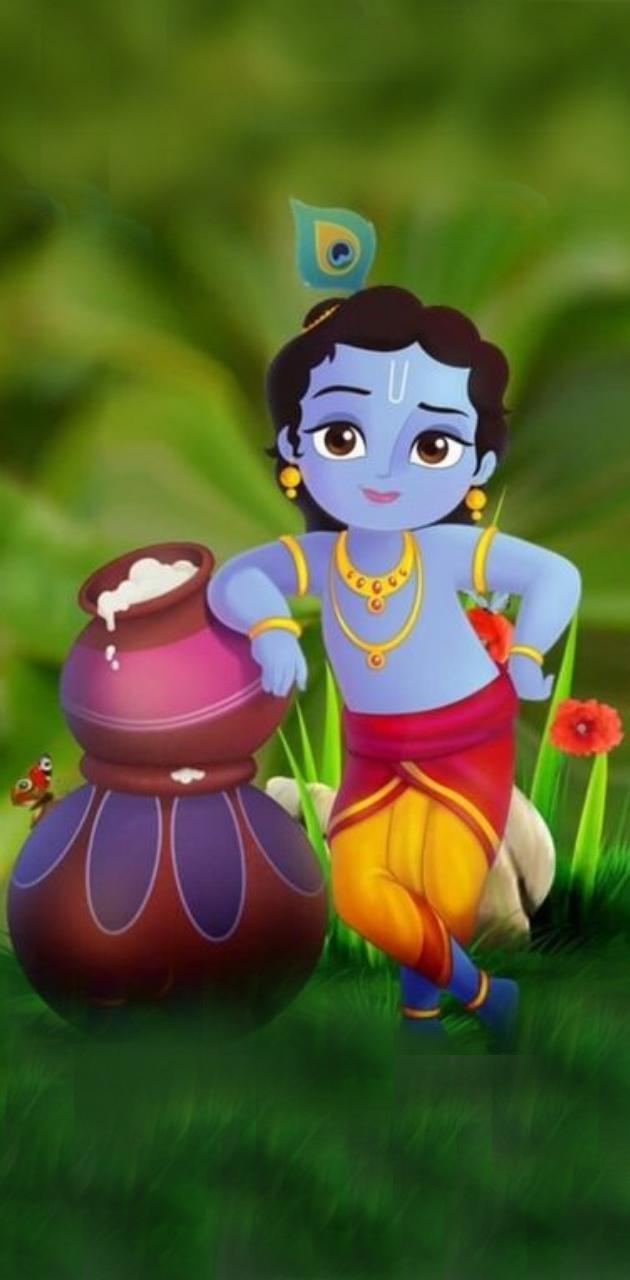 630x1280 Kanha Krishna wallpaper