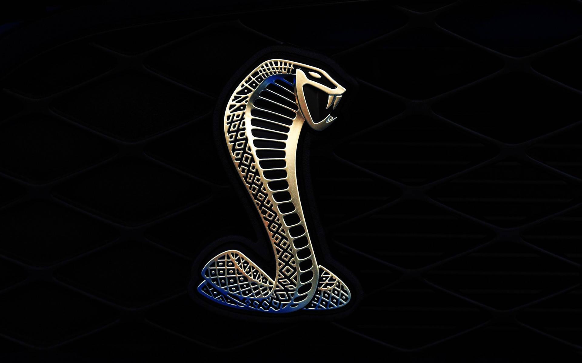 1920x1200 Download Mustang HD Cobra Logo Black Wallpaper