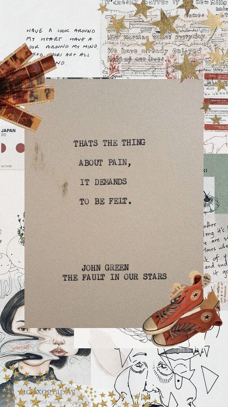 736x1309 John Green Aesthetic Lockscreen✨. John green, John green books, John green quotes