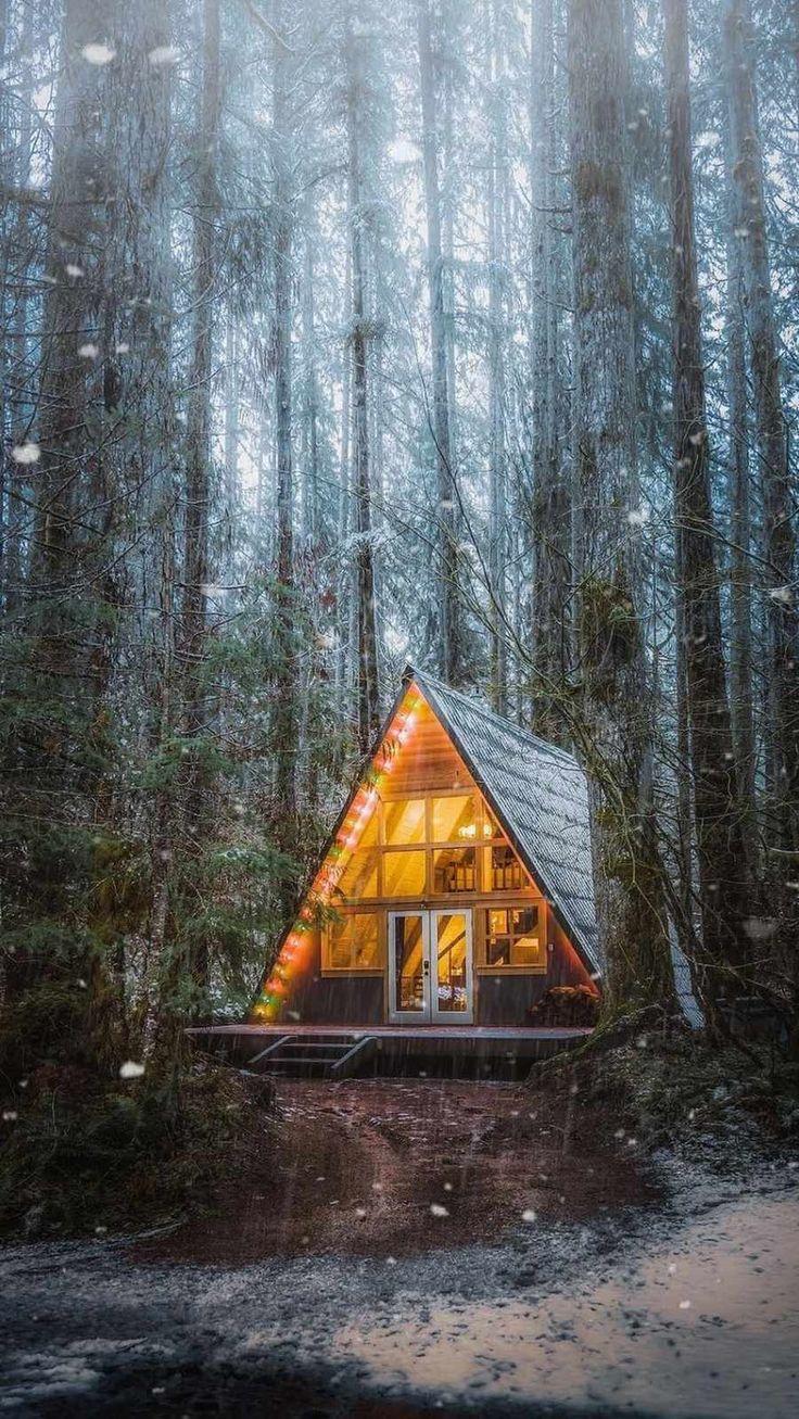 736x1307 Winter House iPhone Wallpaper. iPhone wallpaper winter, Winter house, Cabins in the woods
