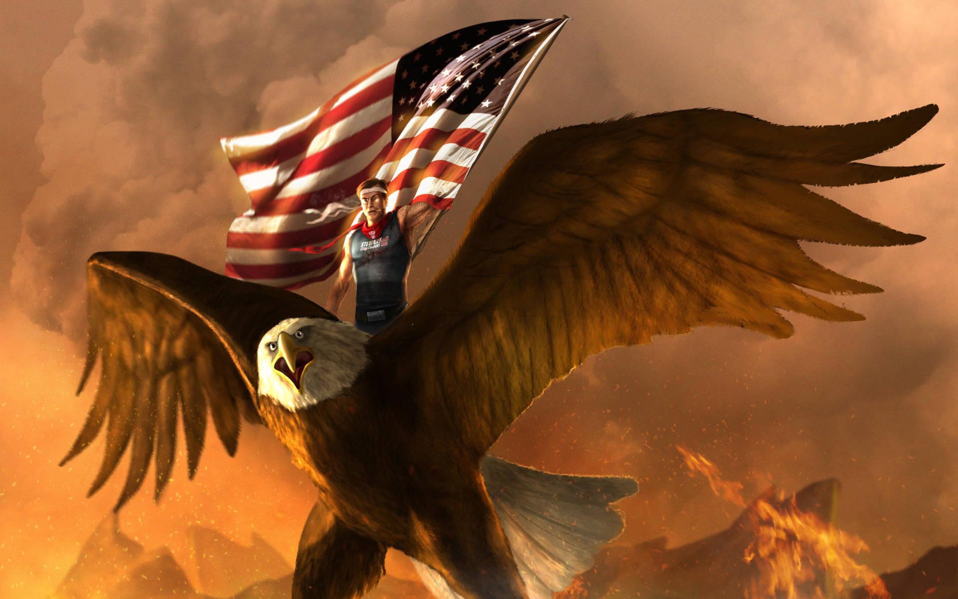 1920x1200 Download Man On Us Eagle Graphic Wallpaper