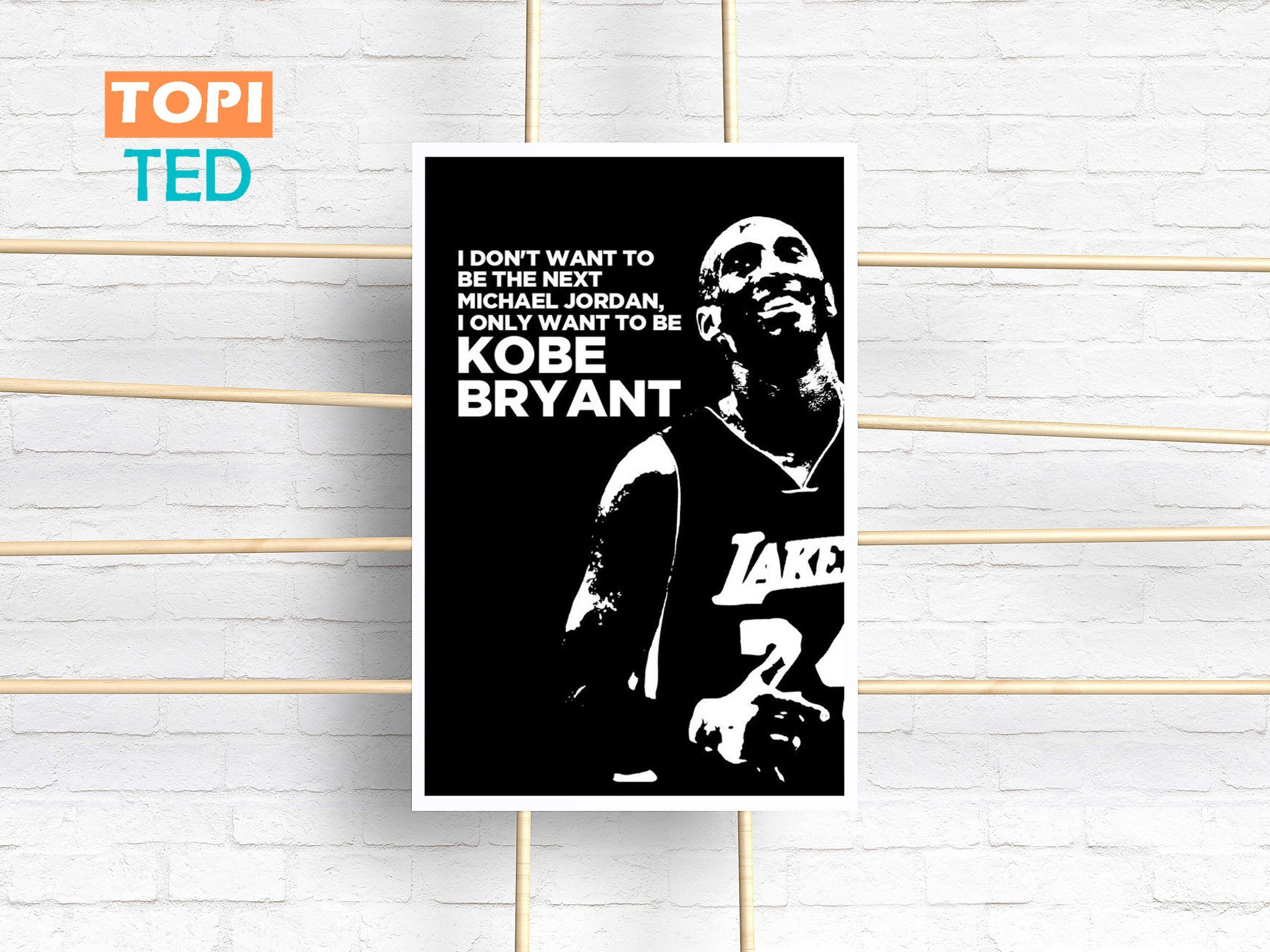 2560x1920 Kobe Bryant Art Wallpaper Poster Art white black for Decor For Home Living Kids Game Room Gym Bar gifts your whole family