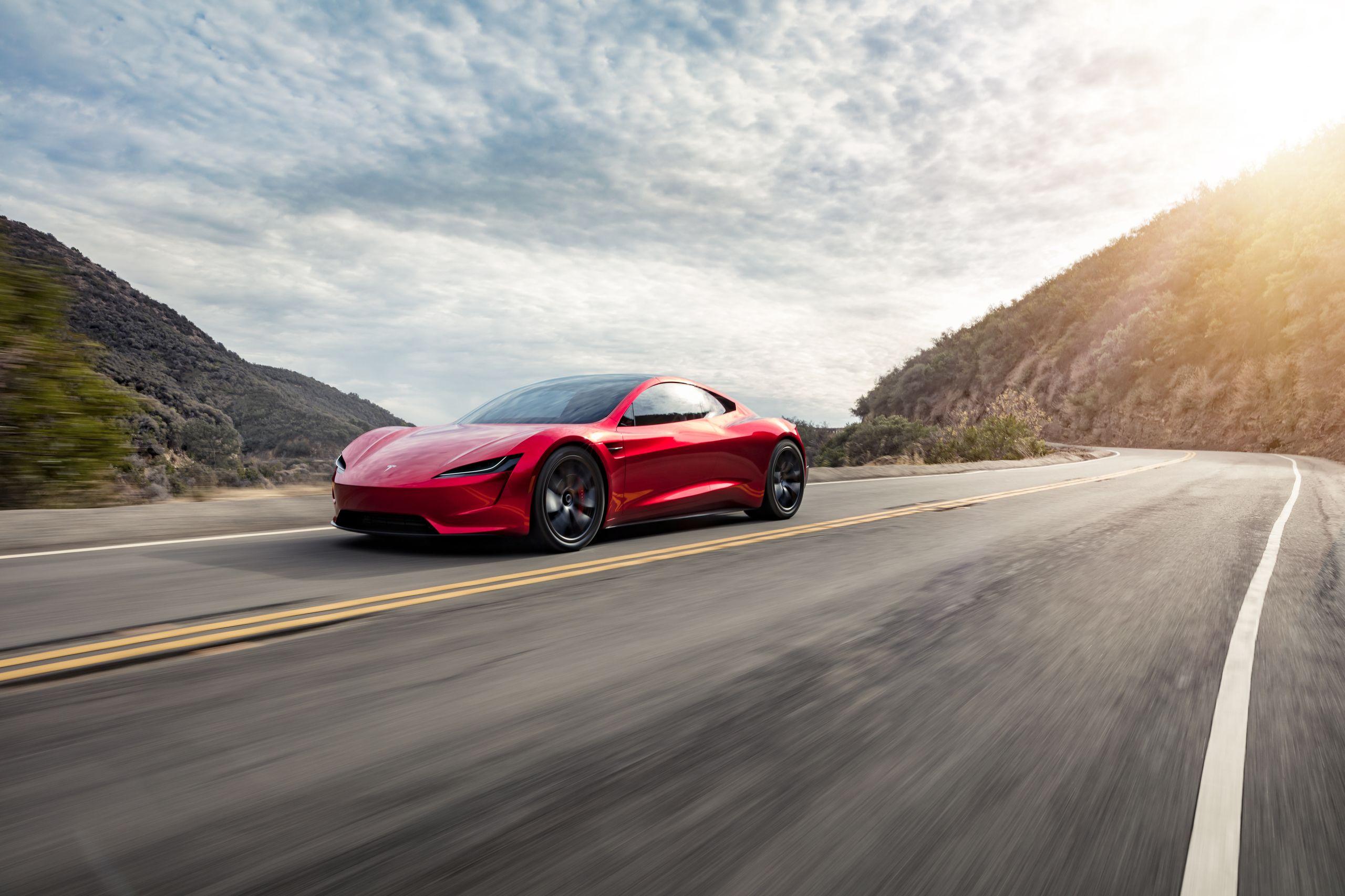 Tesla Roadster Wallpapers Top Free Tesla Roadster Backgrounds Wallpaperaccess
