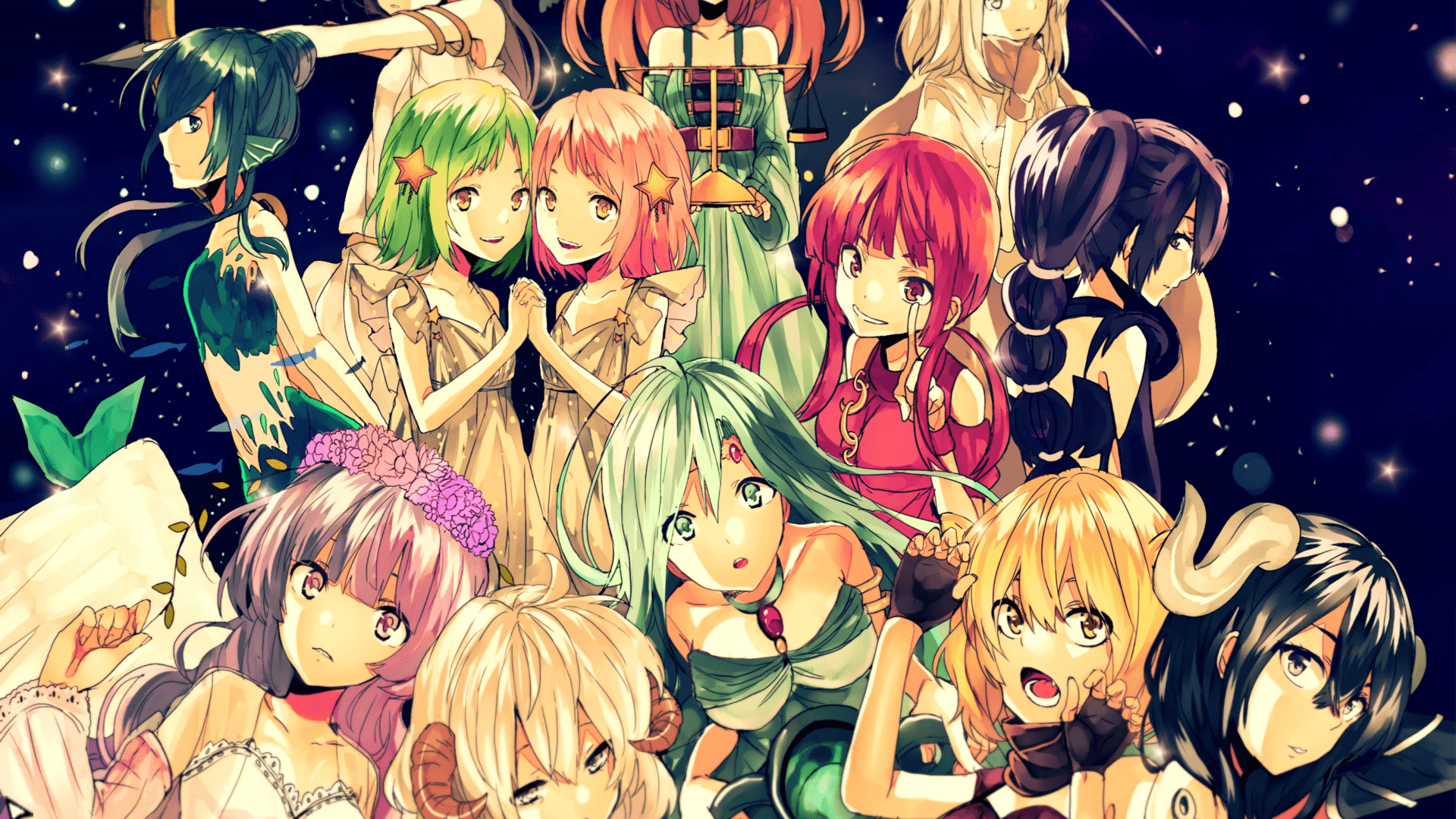 1920x1080 Anime Zodiac Sign
