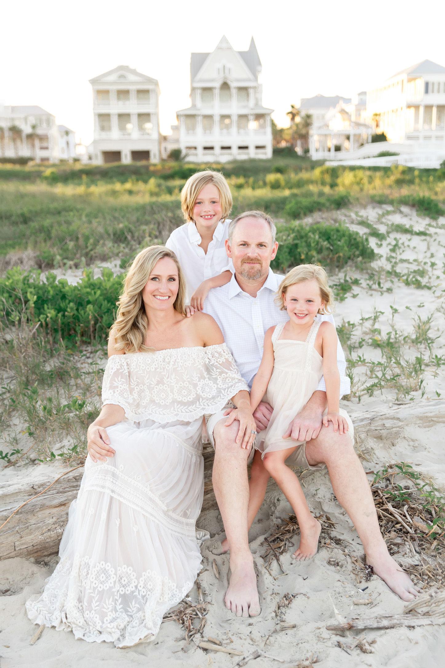 1447x2170 Pastel Family Picture On The Beaches of Galveston Light Photography
