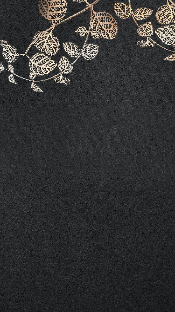 675x1200 Japanese honeysuckle frame on a black background mobile wallpaper. premium image. Phone wallpaper image, Black background, Whatsapp background