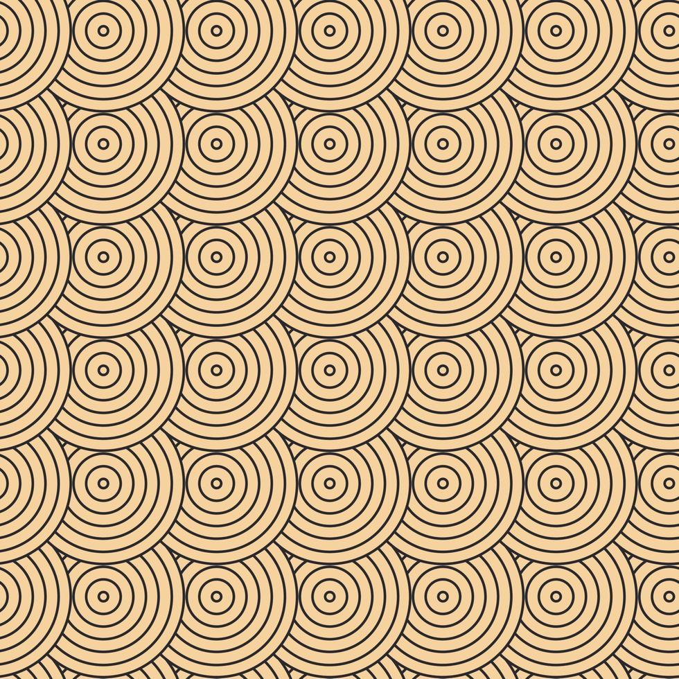 980x980 Modern vector pattern in Japanese style. Geometric black patterns on a gold background, circles in the sand. Modern illustrations for wallpaper, flyers, covers, banners, minimalistic ornaments