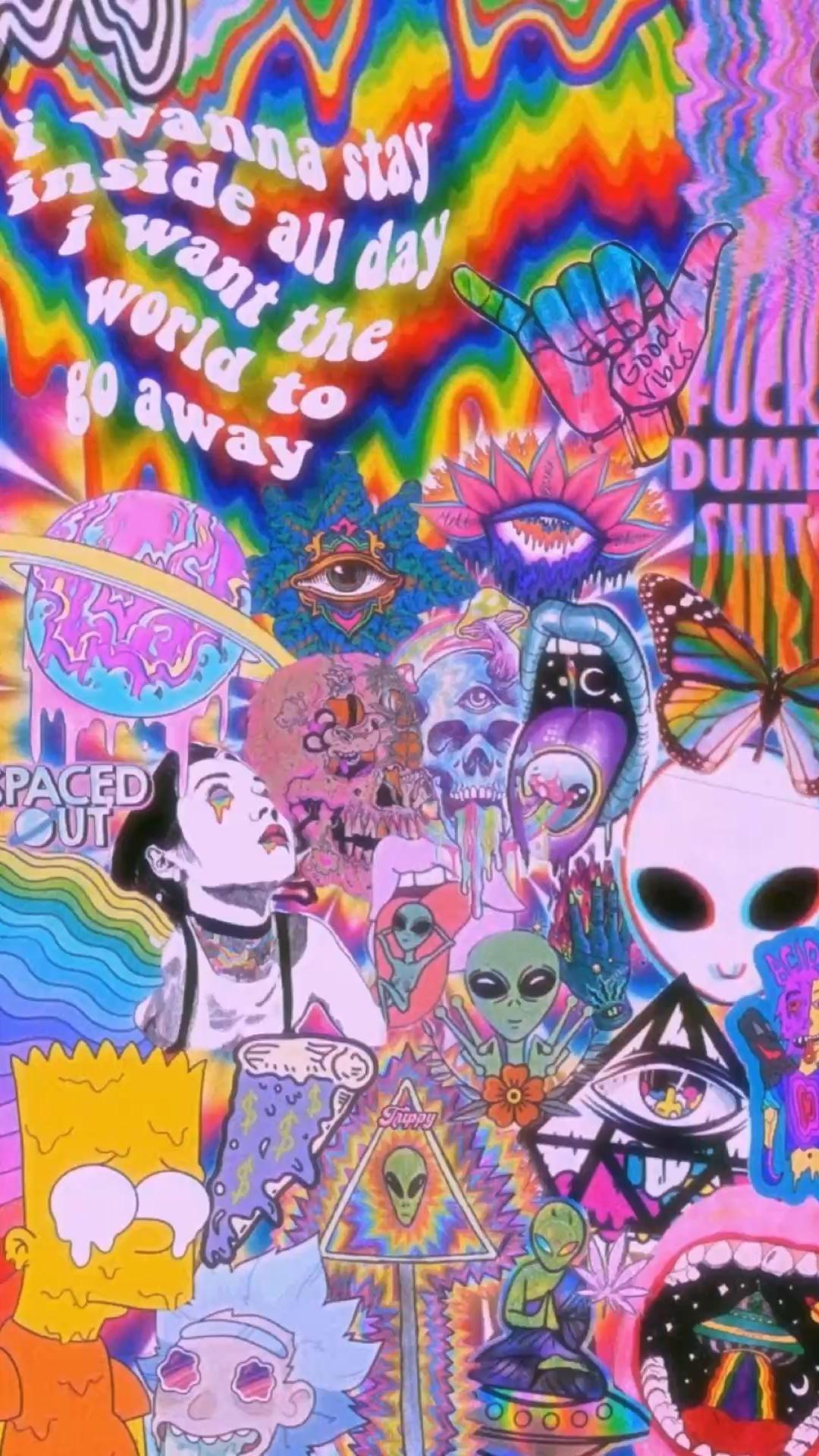 1080x1920 Indie wallpaper. Trippy iphone wallpaper, Trippy wallpaper, Pop art wallpaper