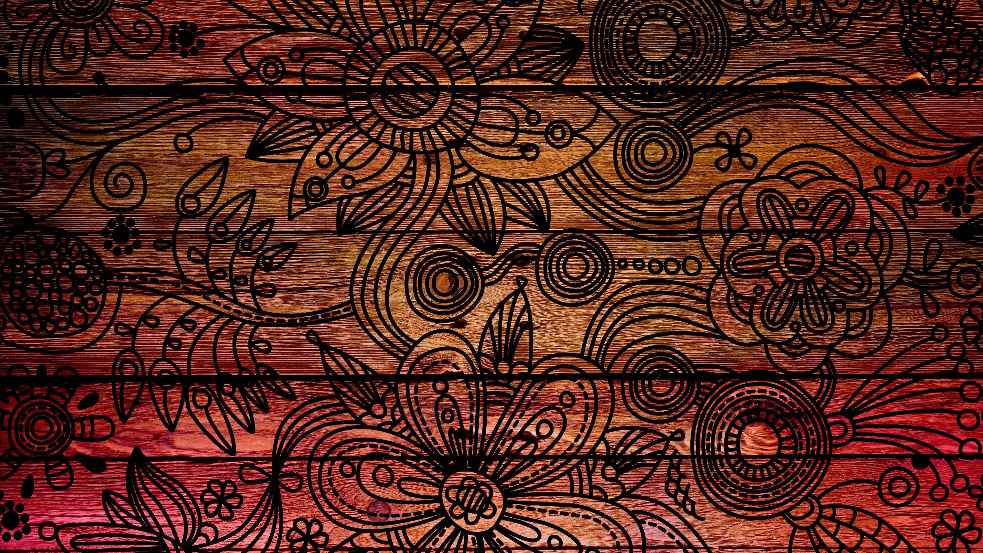 3840x2160 patterns, background, dark, wooden, texture 4k Gallery HD Wallpaper