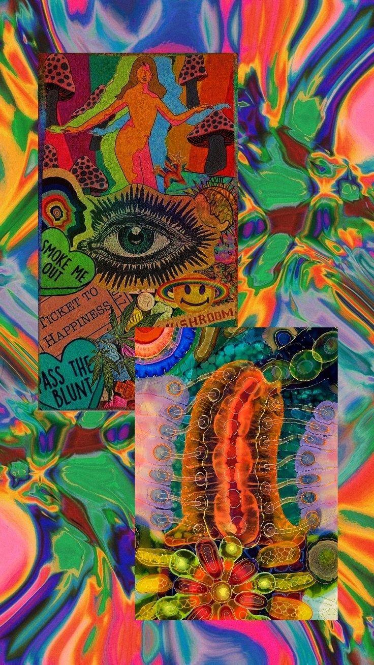 736x1308 trippy lockscreen. Hippie painting, Hippie wallpaper, iPhone wallpaper hipster