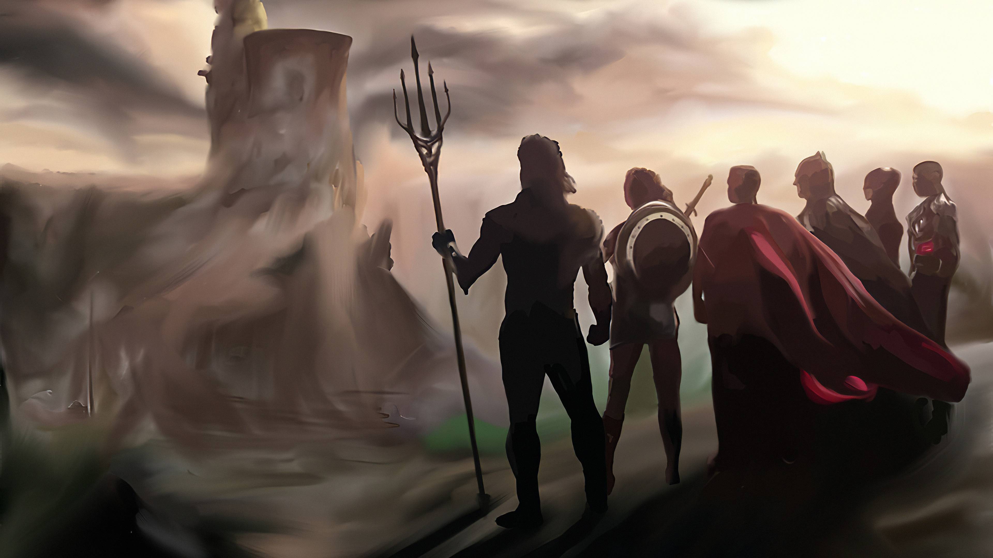 3840x2160 Justice League Members, HD Superheroes, 4k Wallpaper, Image, Background, Photo and Picture