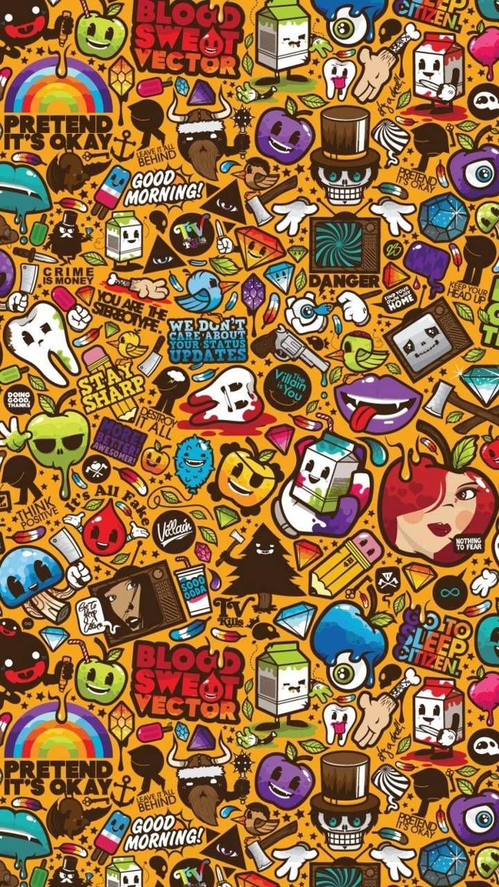 Sticker Bomb Phone Wallpapers - Top Free Sticker Bomb Phone Backgrounds ...