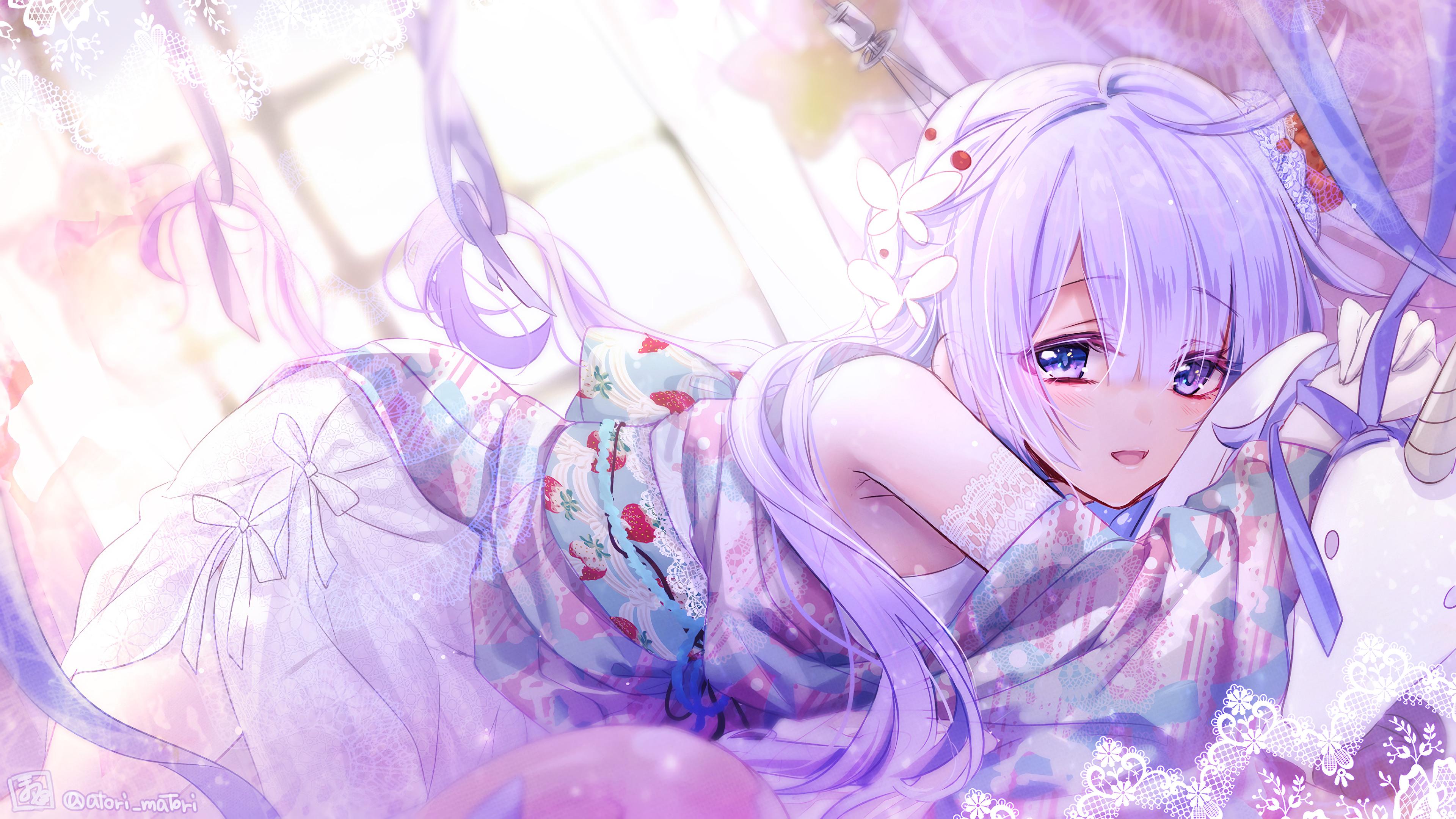3840x2160 Unicorn, Girl, Forest, Nature Gallery HD Wallpaper
