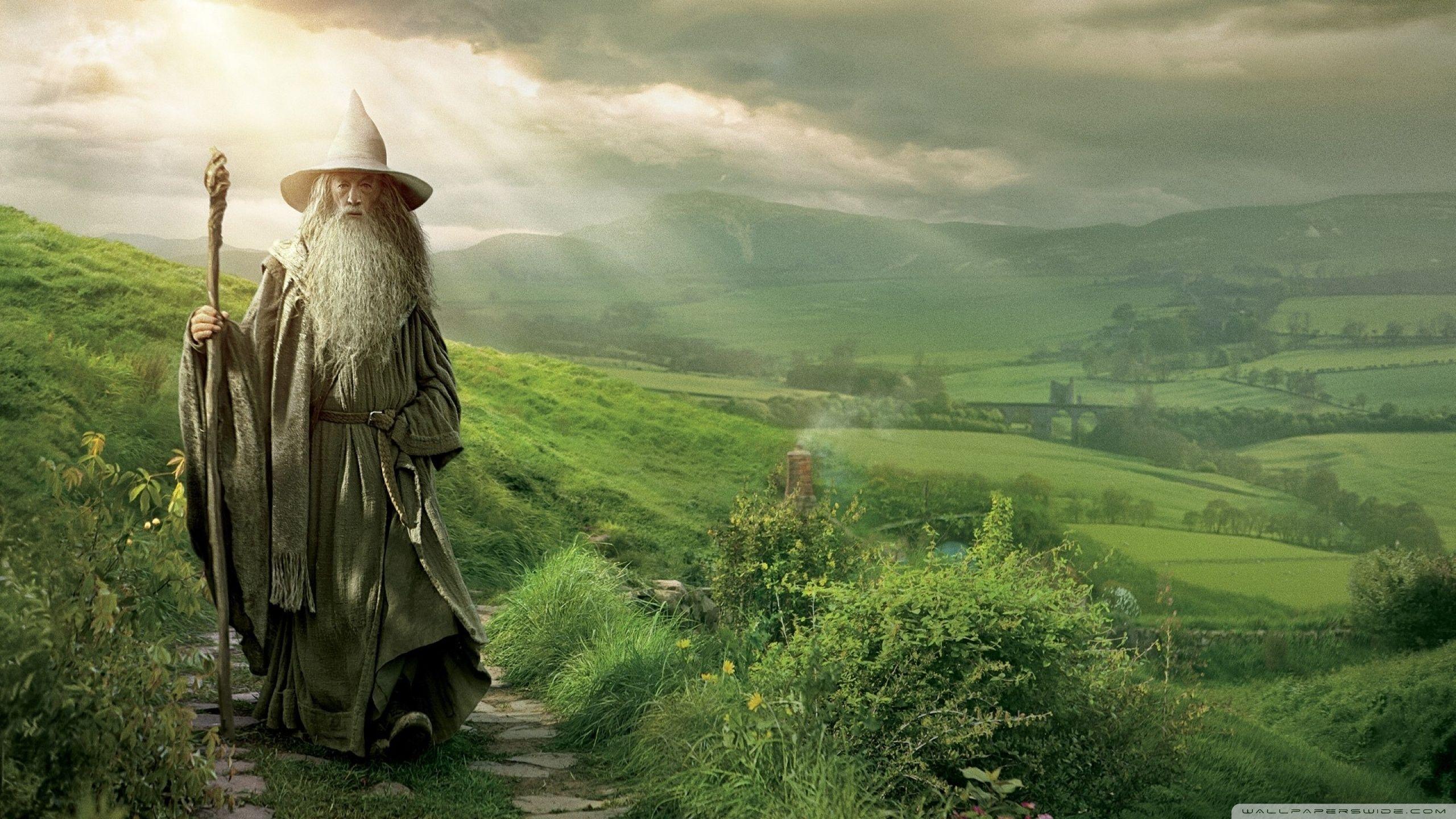 Gandalf, Flatdesign, landscape, The Lord of the Rings, Minas