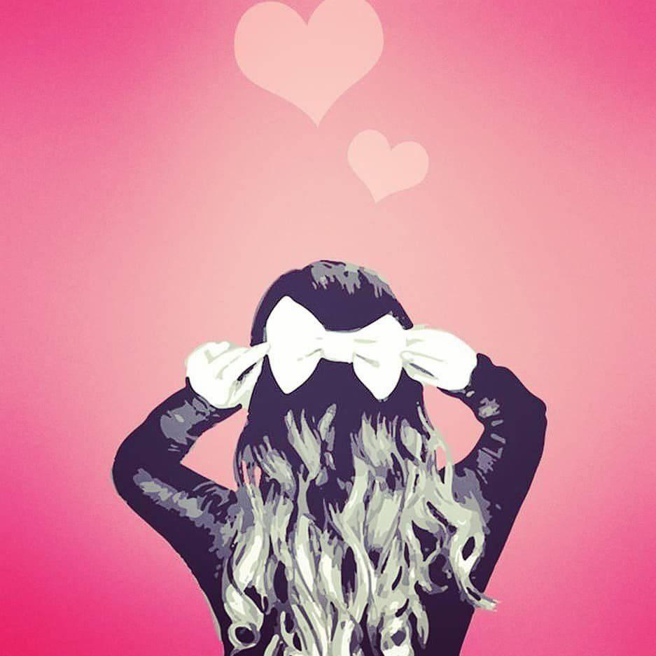 937x937 Download Girl With Hair Ribbon Instagram Profile Wallpaper