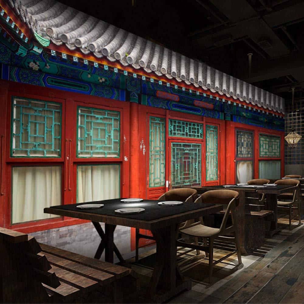 1000x1000 Mural 3D Wallpaper Mural 3D Chinese Style Chinese Antique Doors And Windows Palace Imperial Palace Classical Architecture Wallpaper Restaurant Hotel Restaurant Background Wallpaper 350Cmx245Cm