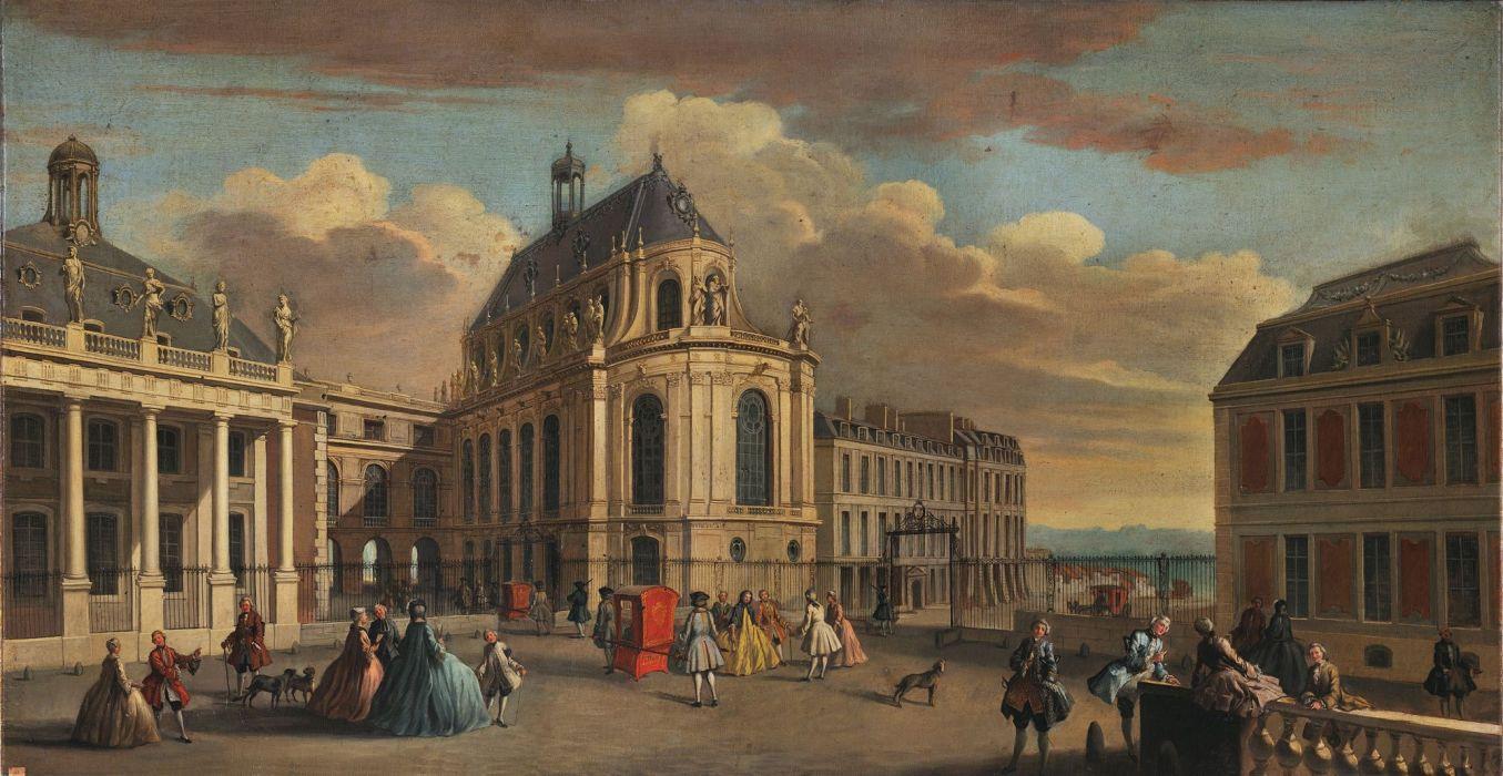 1355x700 CHATEAU de VERSAILLES palace france french building painting wallpaperx1033