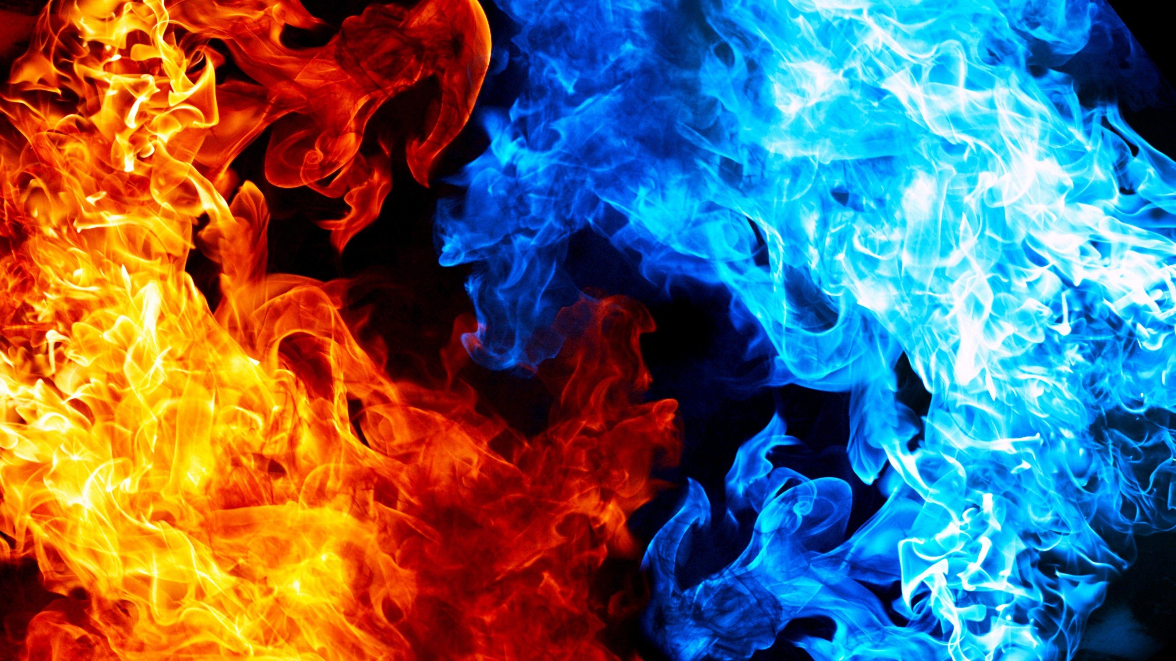 3840x2160 Fire Background