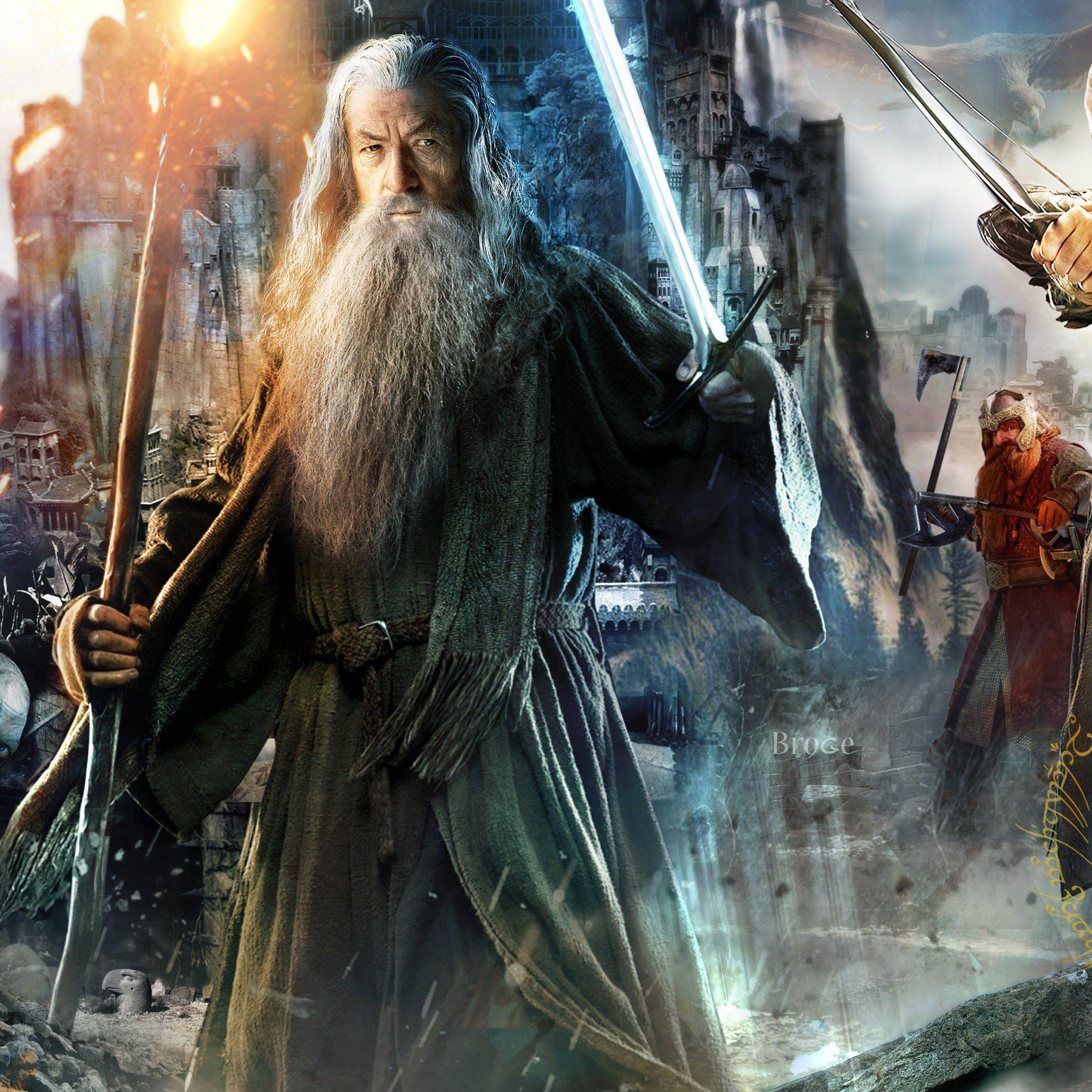 2500x2500 Download 2500x2500 The Lord Of The Rings, Gandalf, Frodo, Legolas