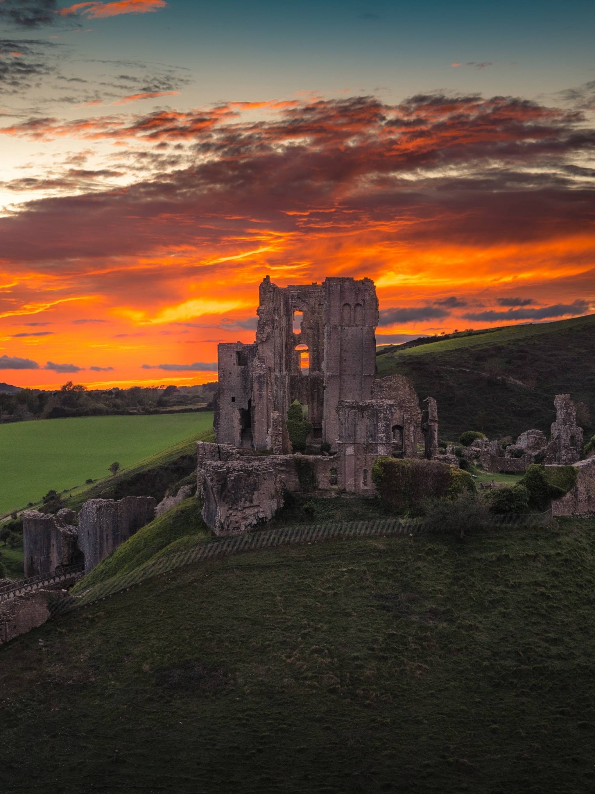 2048x2732 Corfe Castle England 2048x2732 Resolution Wallpaper, HD Nature 4K Wallpaper, Image, Photo and Background