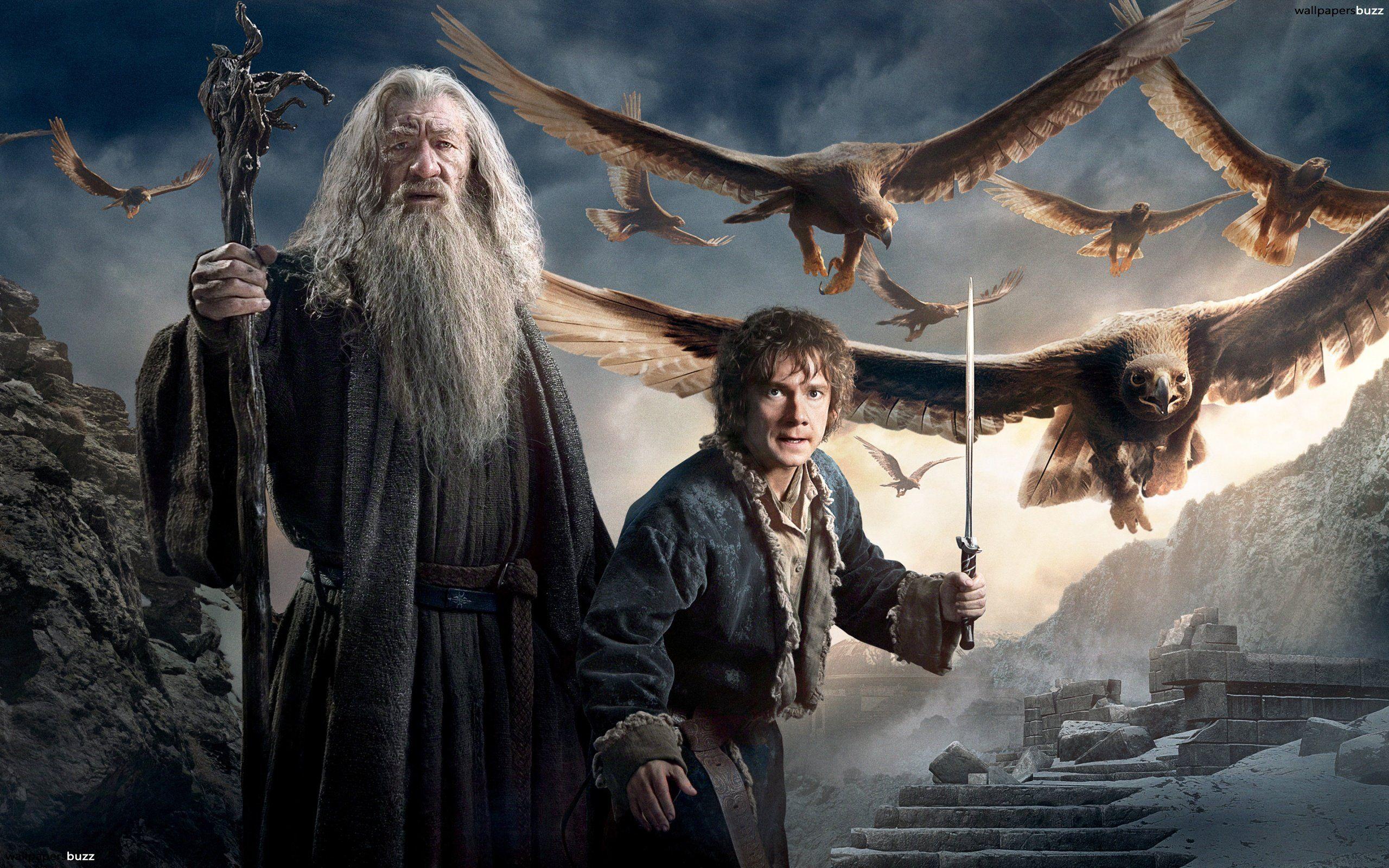 2560x1600 Gandalf and Bilbo HD Wallpaper