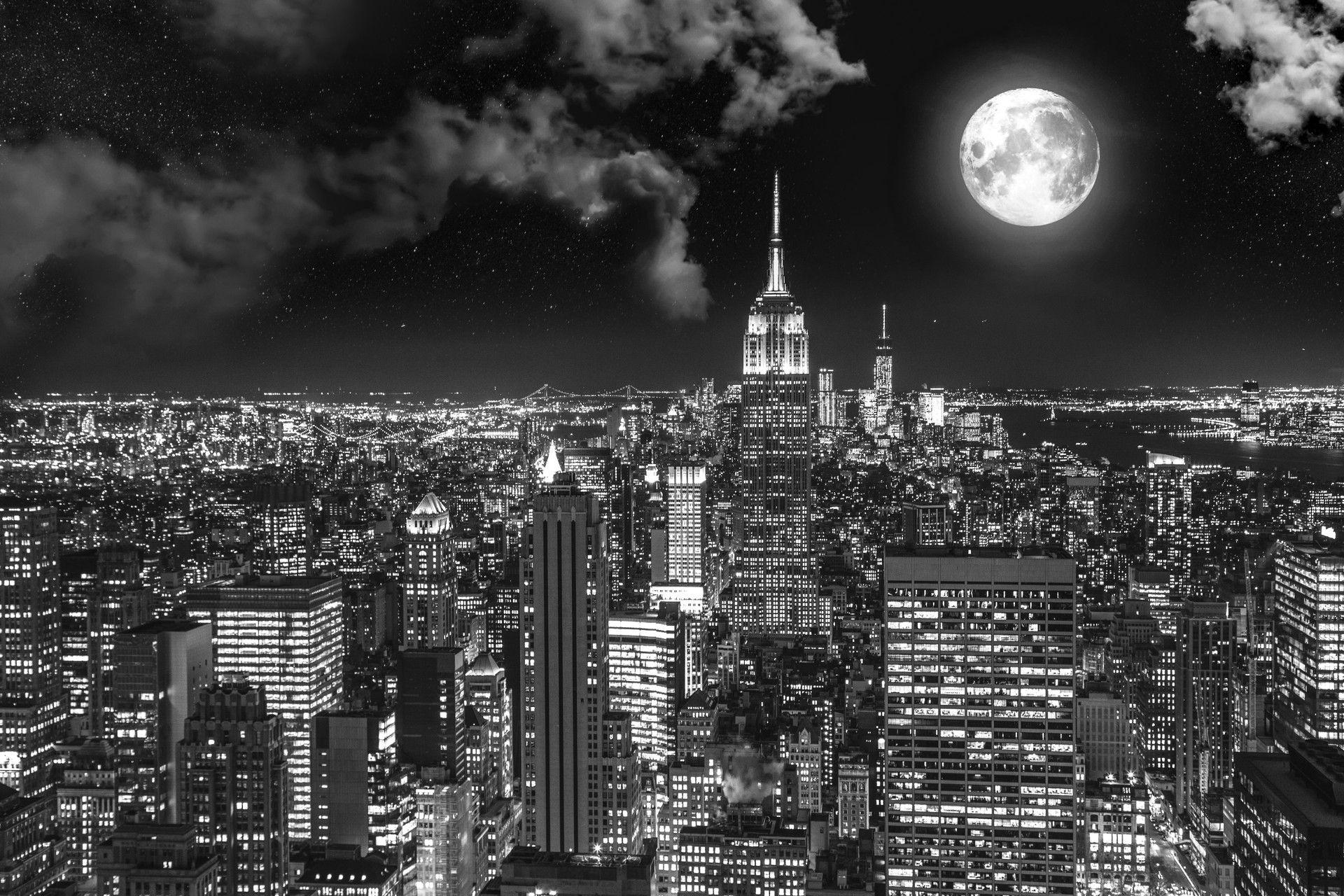 1920x1280 Surreal City by Andrés Nieto Porras. London city night, Night city, Night landscape