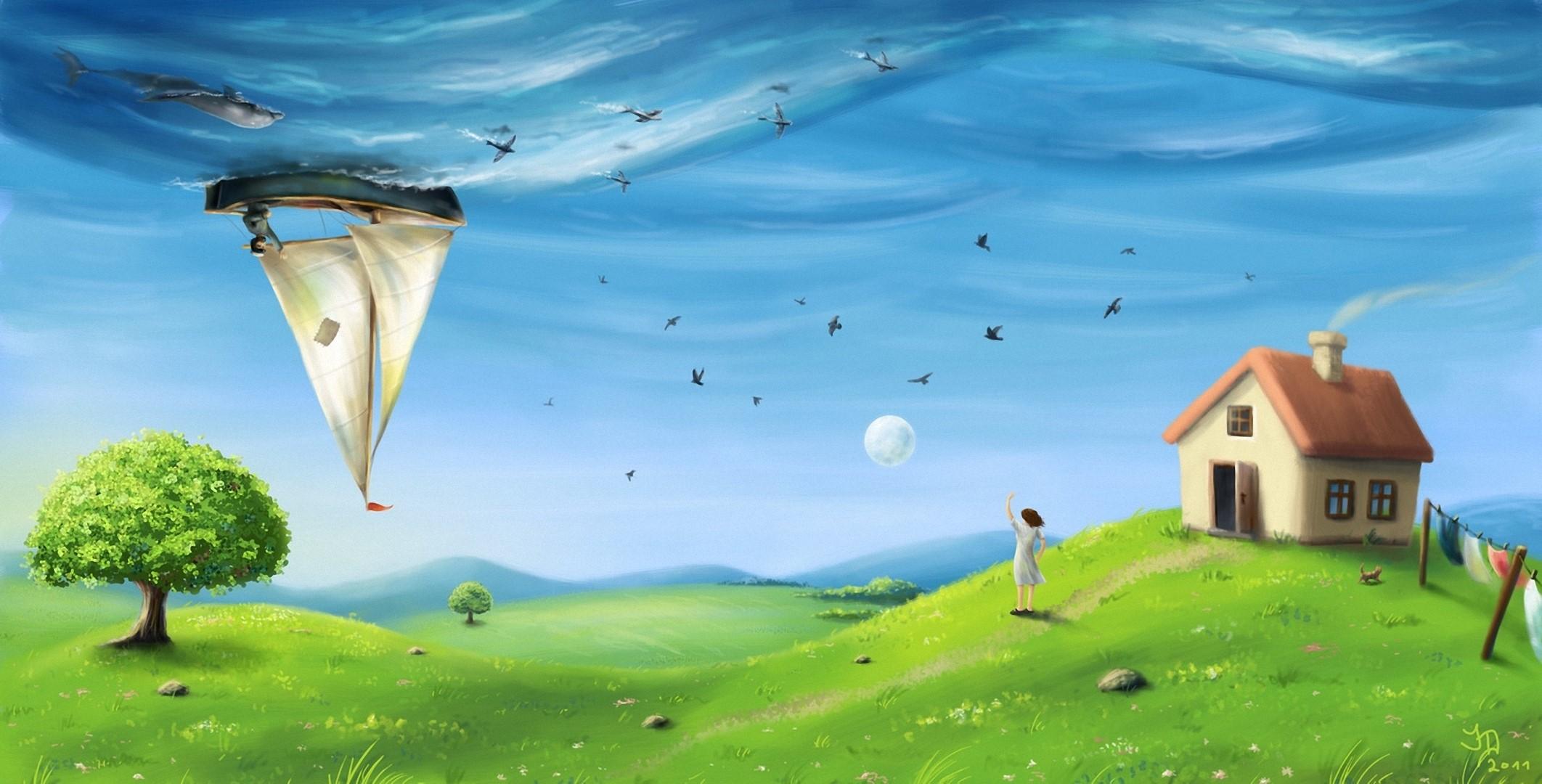 2124x1080 Full HD 1080p surreal wallpaper free download