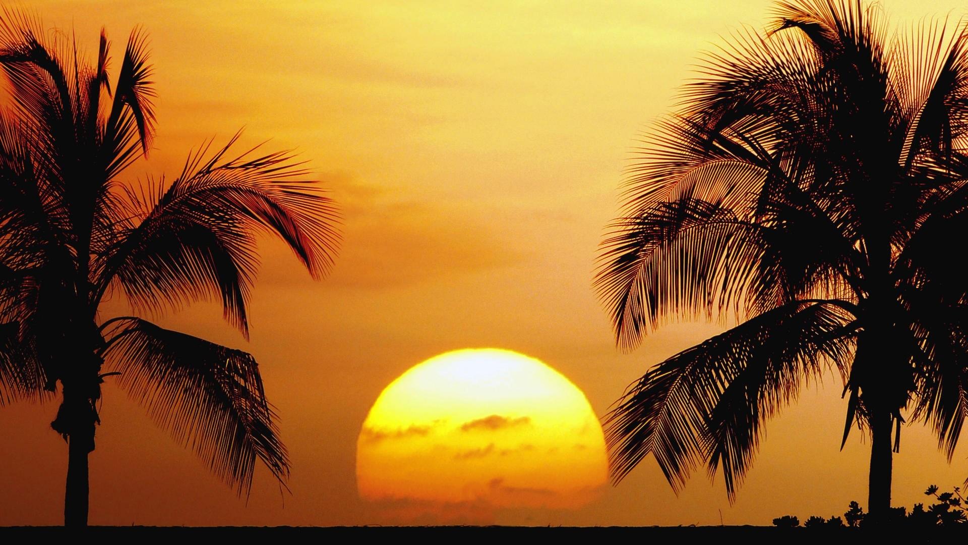 1920x1080 HD Sunset Kailua Kona Hawaii Gallery HD Wallpaper