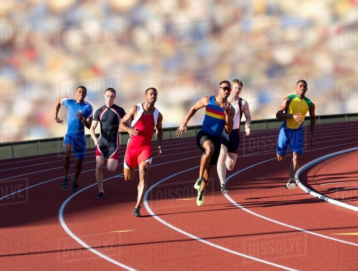 1200x909 Six athletes running race
