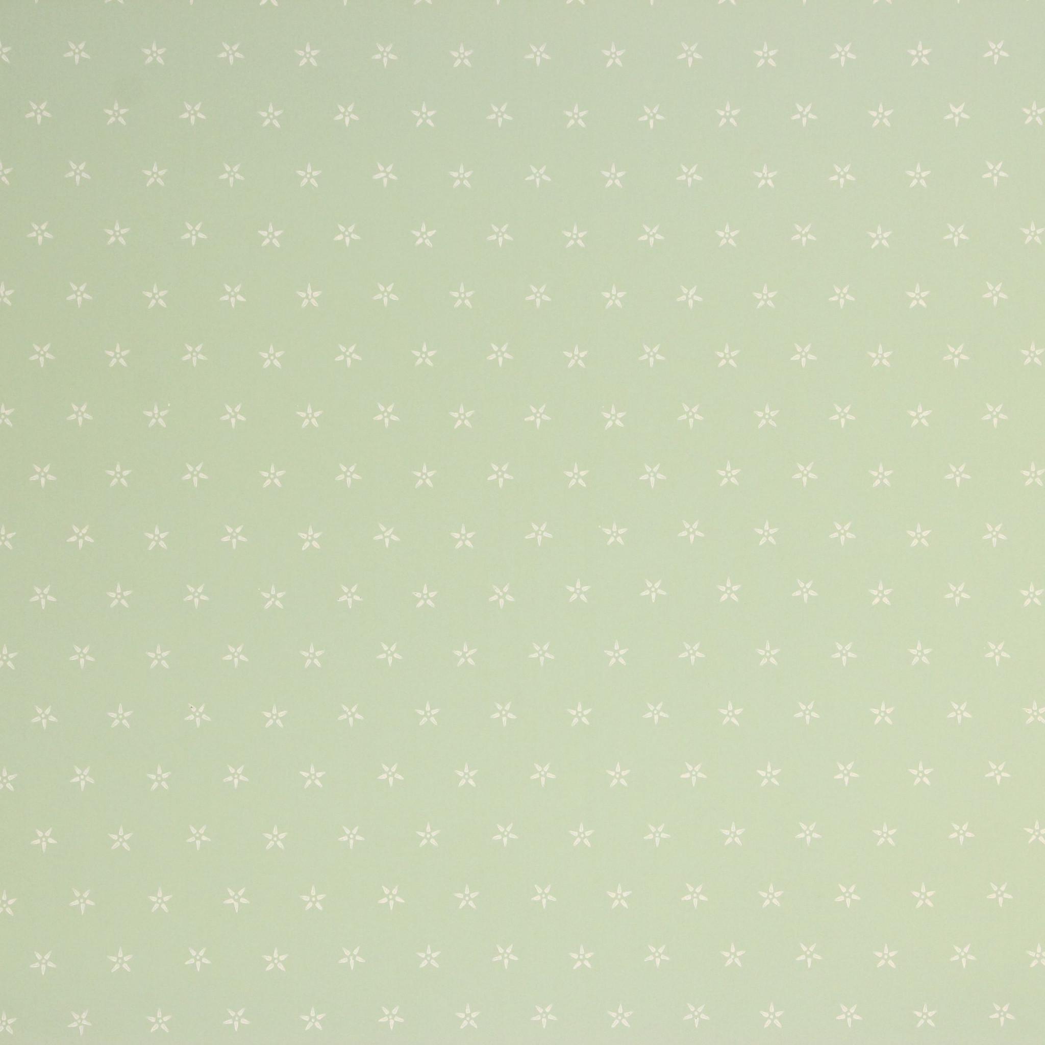 2048x2048 1940s Vintage Wallpaper White Star Geometric on Green's Vintage Wallpaper