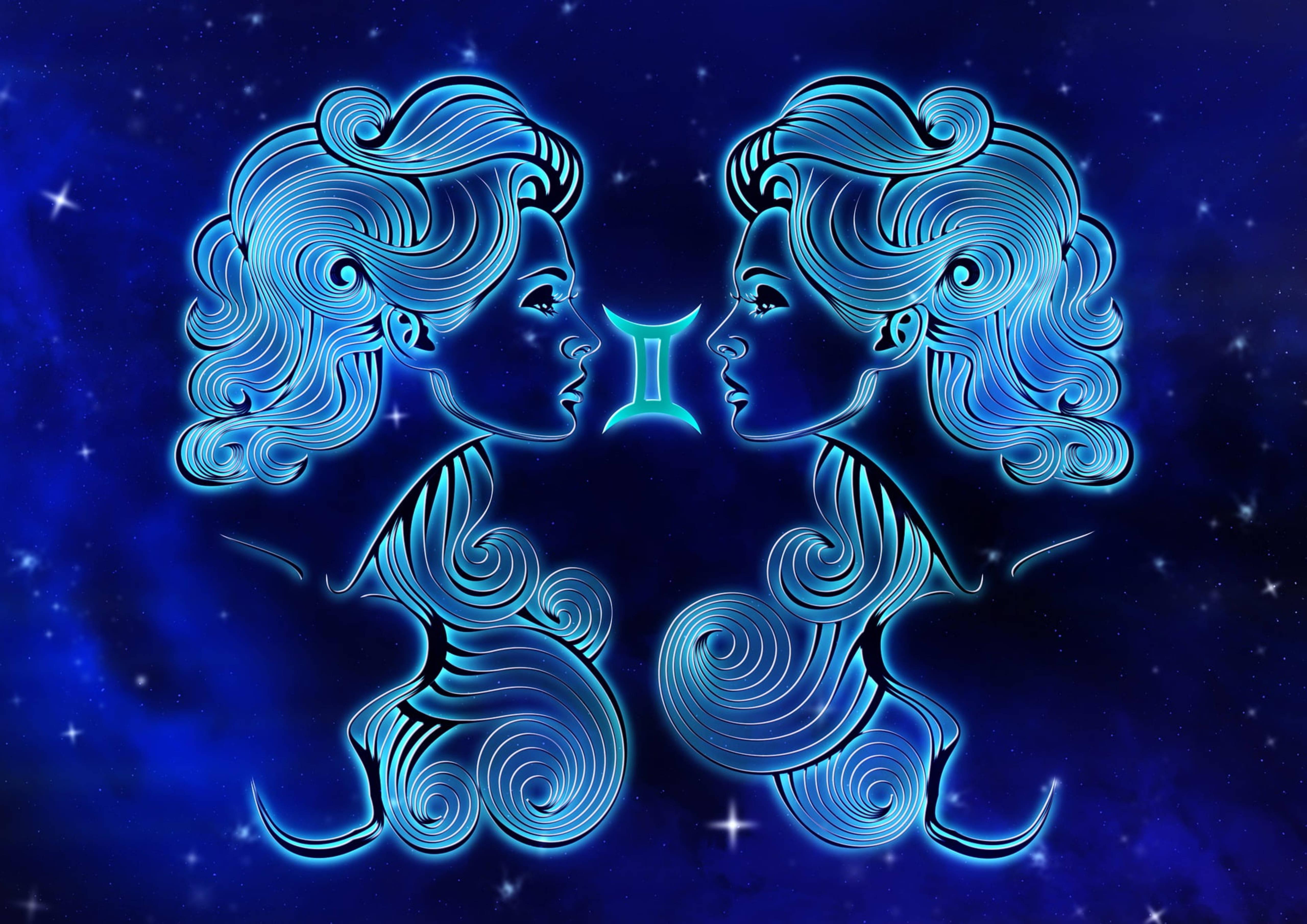 5120x3618 Download Zodiac Sign Gemini Wallpaper