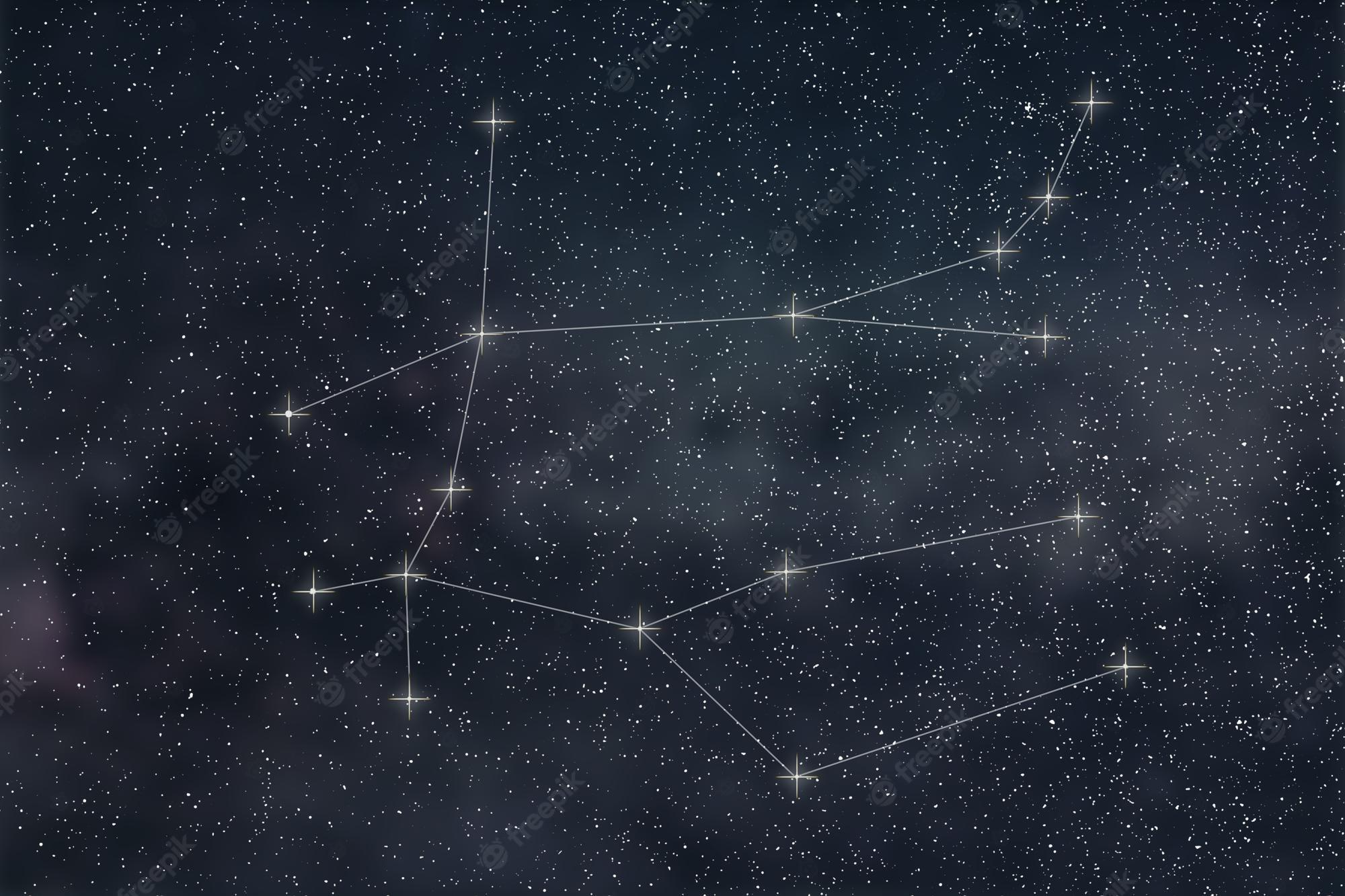 2000x1333 Premium Photo. Gemini constellation. zodiac sign gemini constellation lines