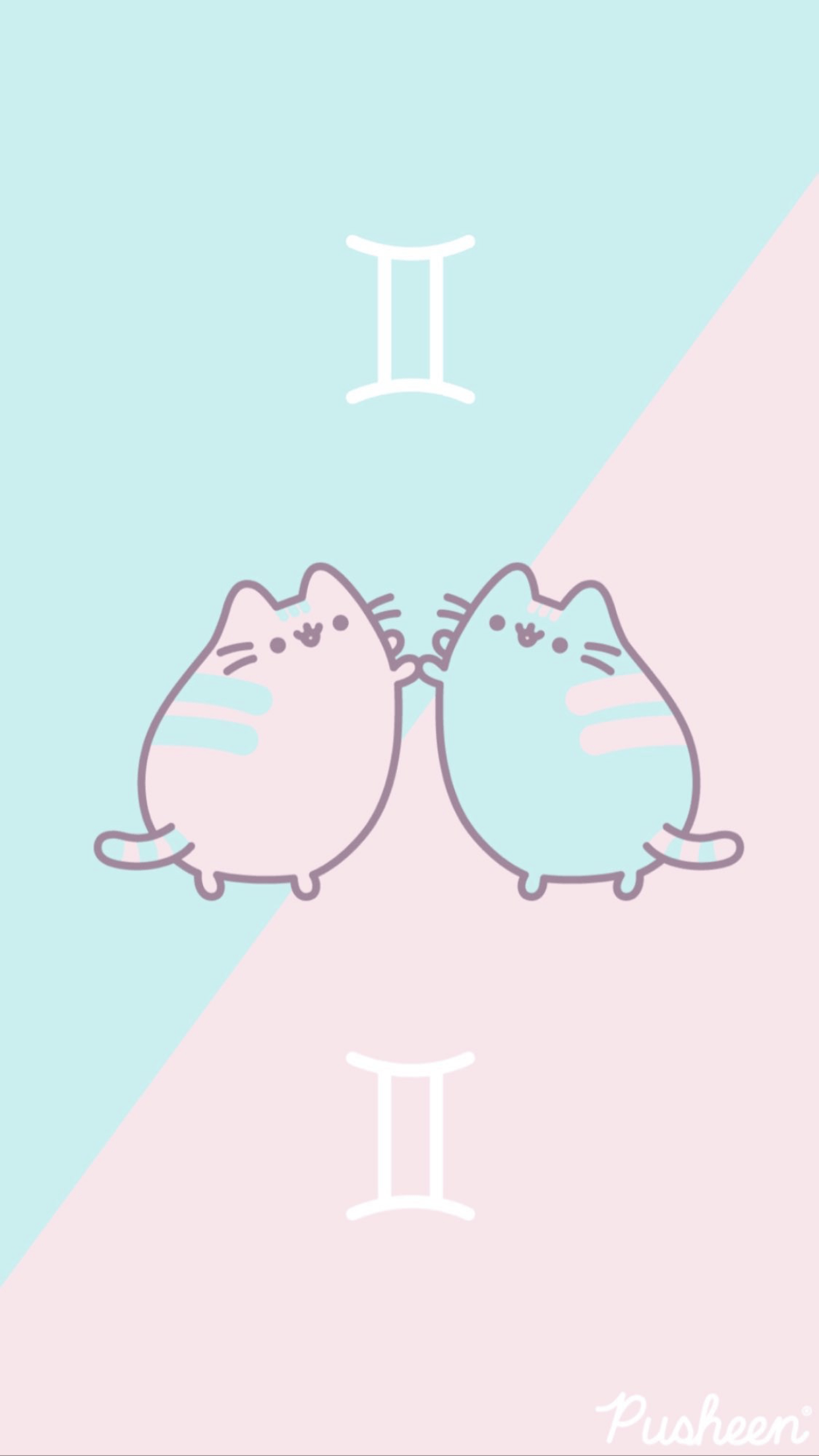 1242x2208 Cute Gemini Wallpaper