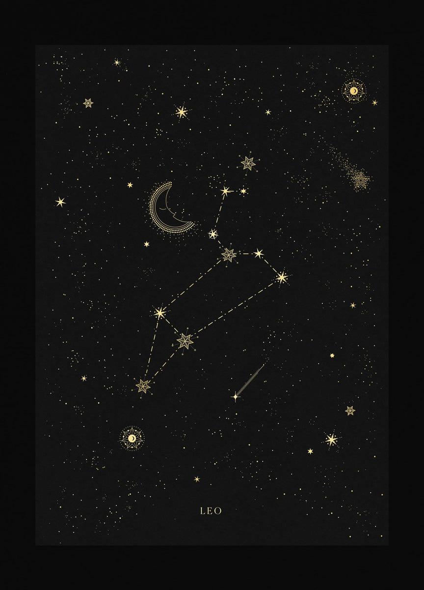 864x1200 Leo Constellation Art Print