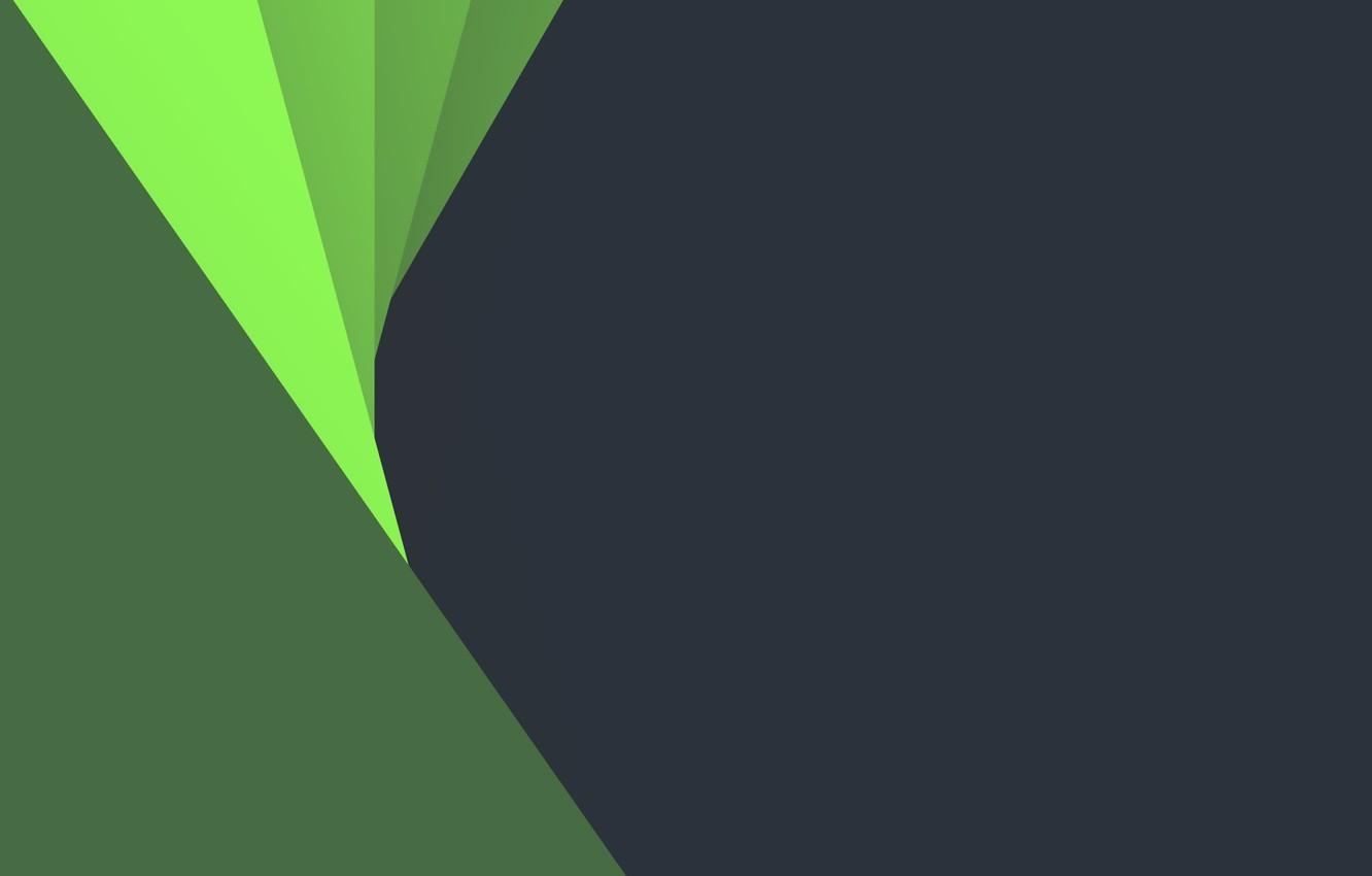 1332x850 Wallpaper Android, Circles, Green, Design, 5. Grey, Lines, Lollipop, Abstraction, Material image for desktop, section абстракции