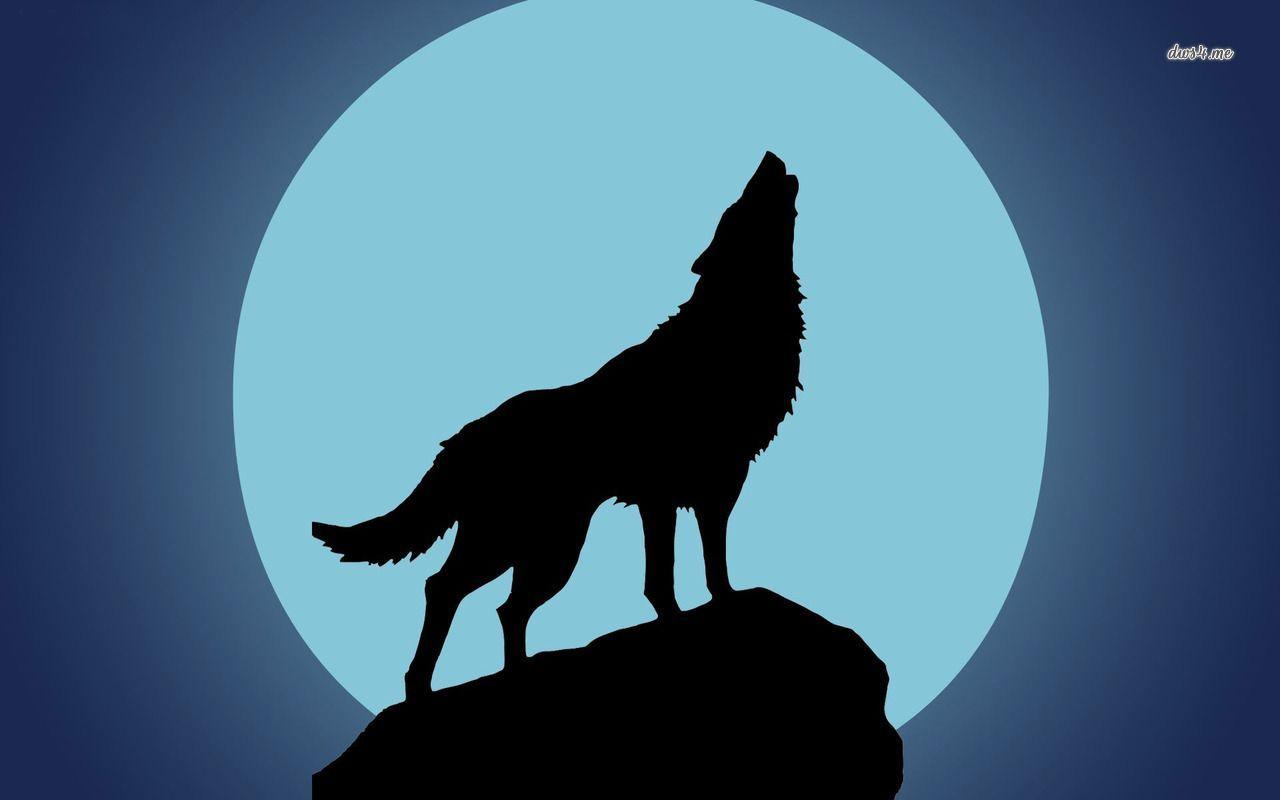 1280x800 Coyote Howling Silhouette Gallery. Wallpaper. Wolf