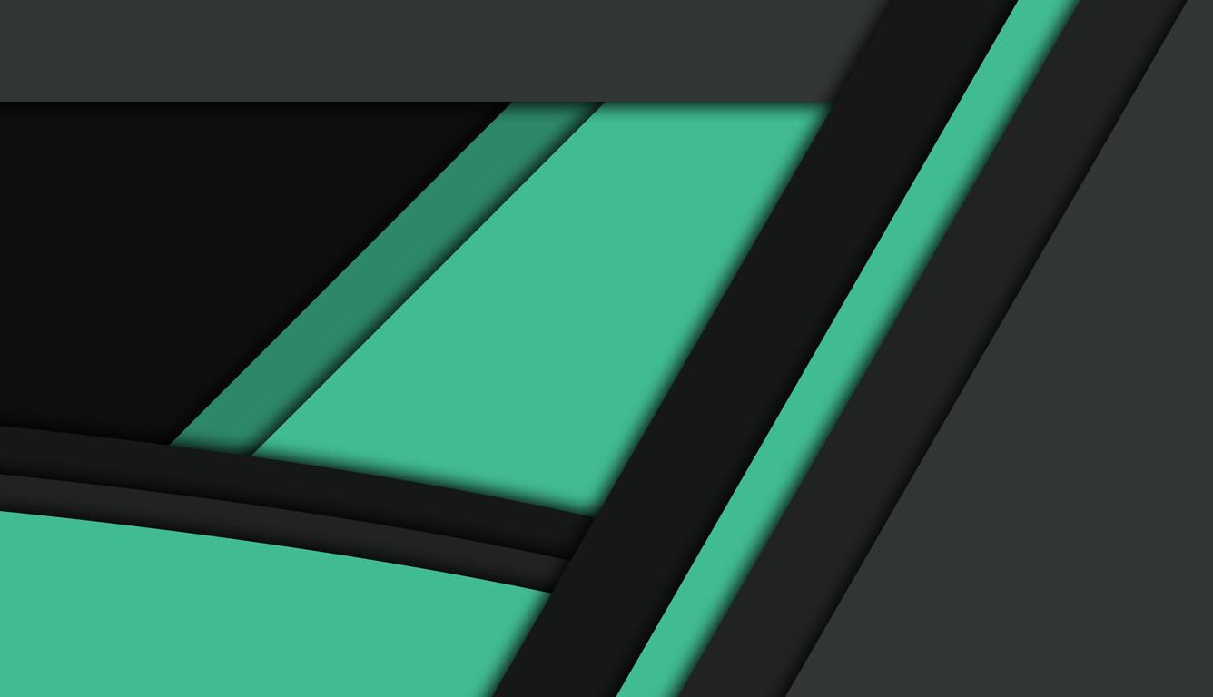 1336x768 Black Green Material Design Laptop HD HD 4k Wallpaper, Image, Background, Photo and Picture