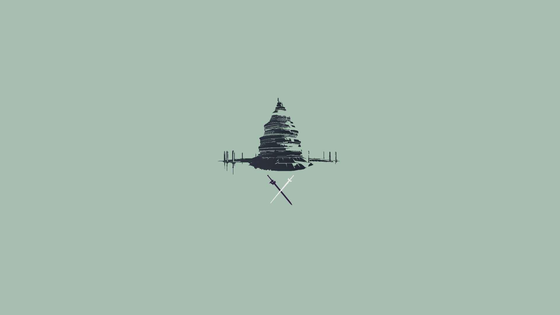 1920x1080 1920x1080 anime, clean, green, minimalist, modern, sao, simple, sword art online wallpaper JPG 40 kB Gallery HD Wallpaper