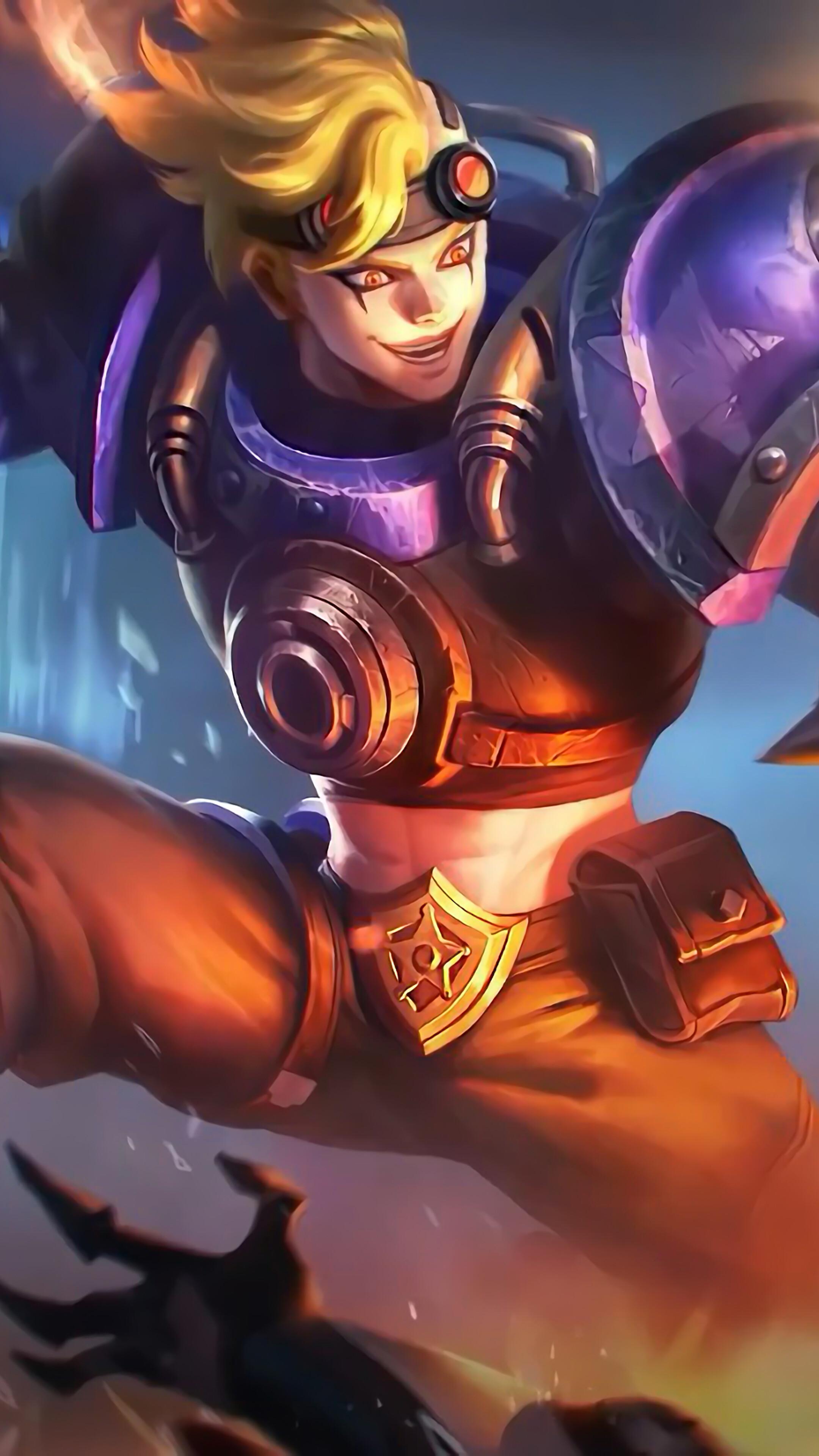 2160x3840 X.Borg, Blue Storm, Skin, Mobile Legends, 4k Gallery HD Wallpaper