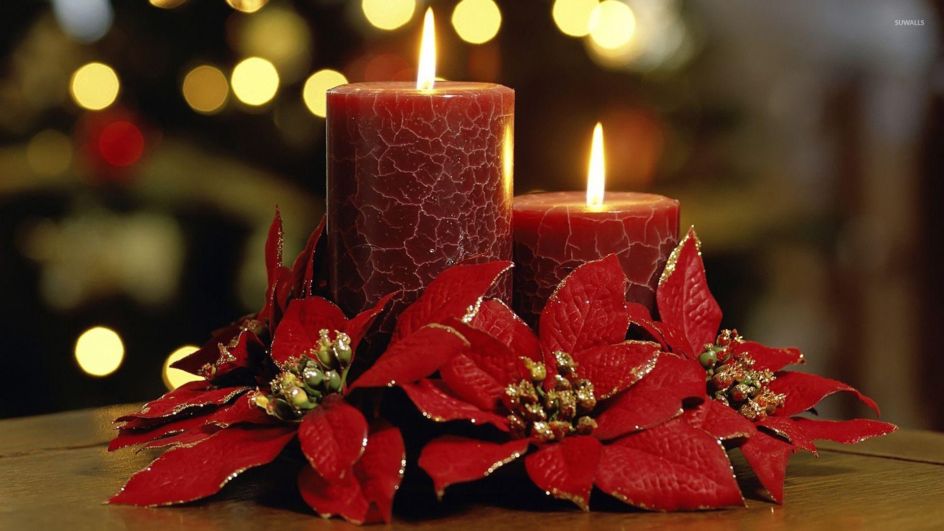 1920x1080 Christmas candles wallpaper wallpaper