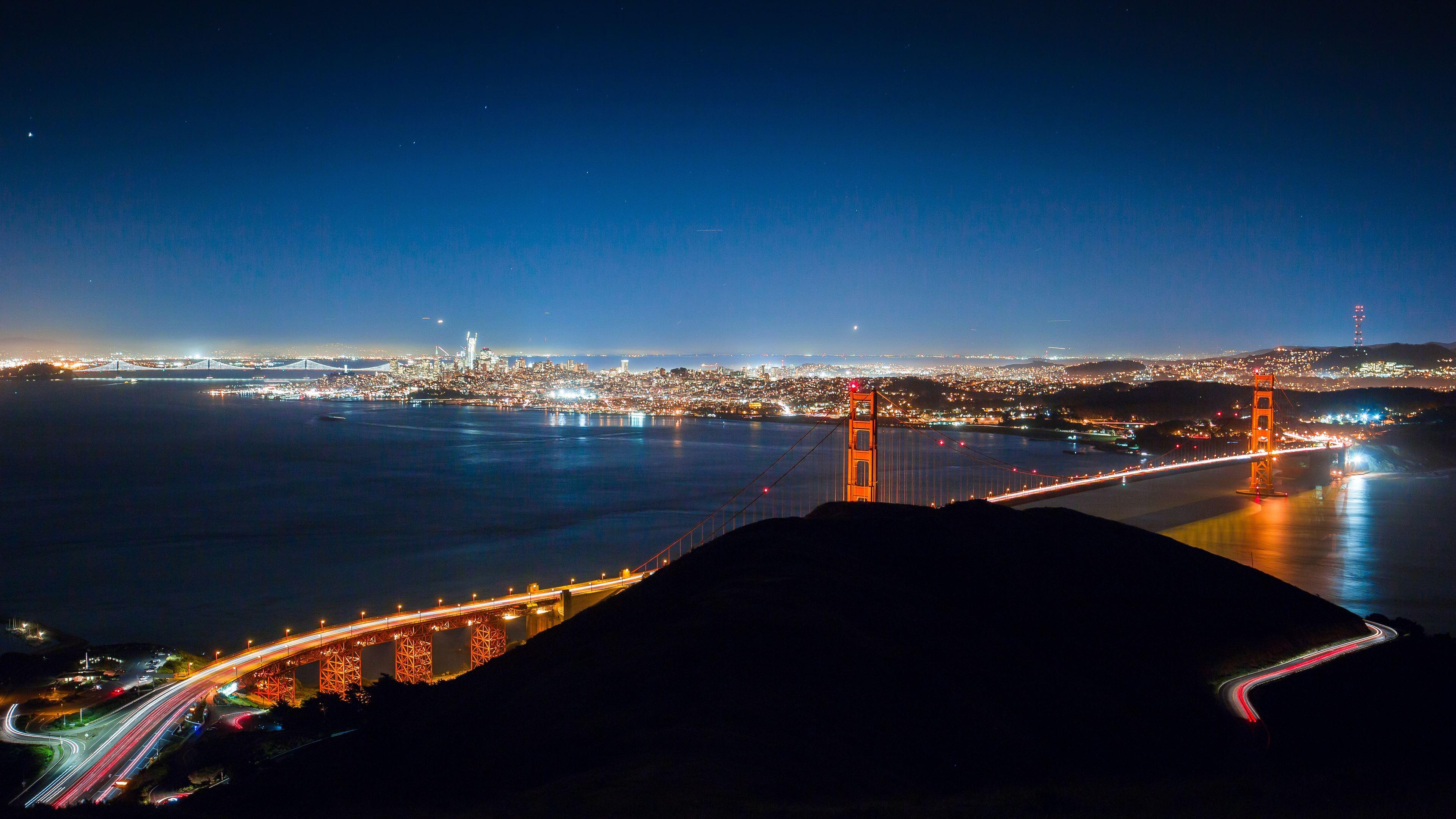 3840x2160 Wallpaper 4k City Lights San Francisco 4k Wallpaper