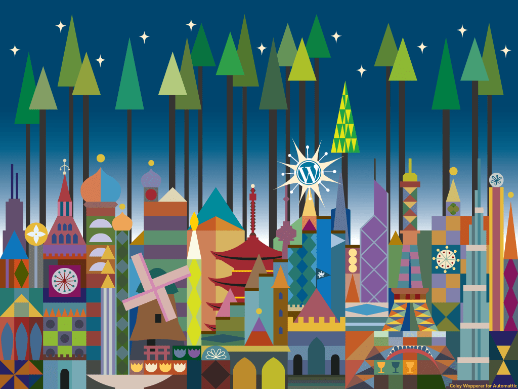 1024x768 WordPress Holiday Desktop Wallpaper