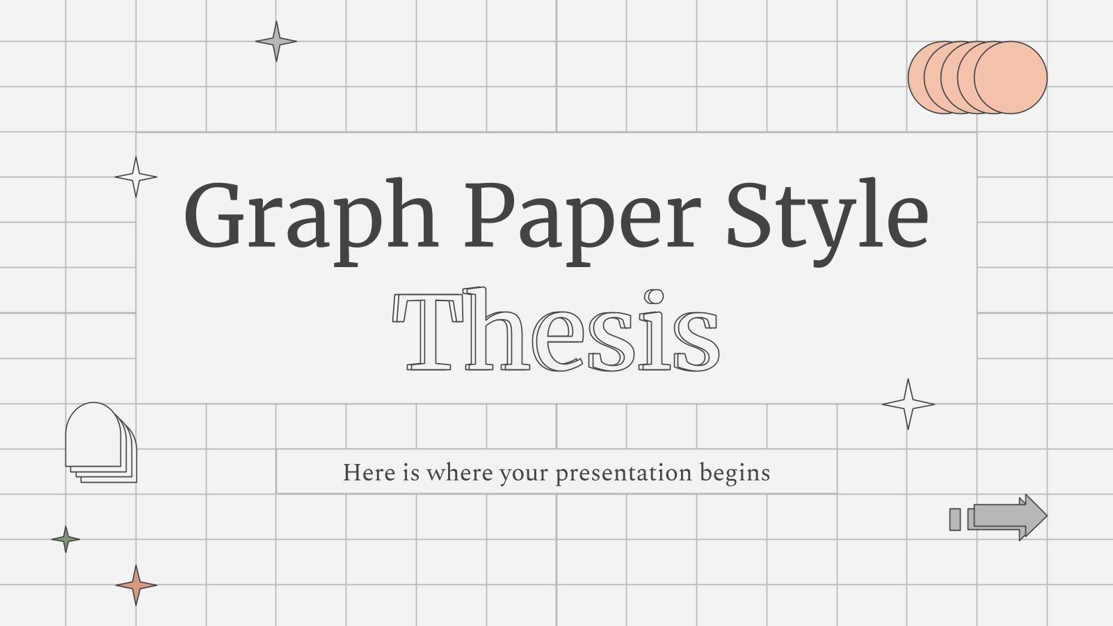 Graph Paper Style Thesis  Google Slides & PowerPoint template