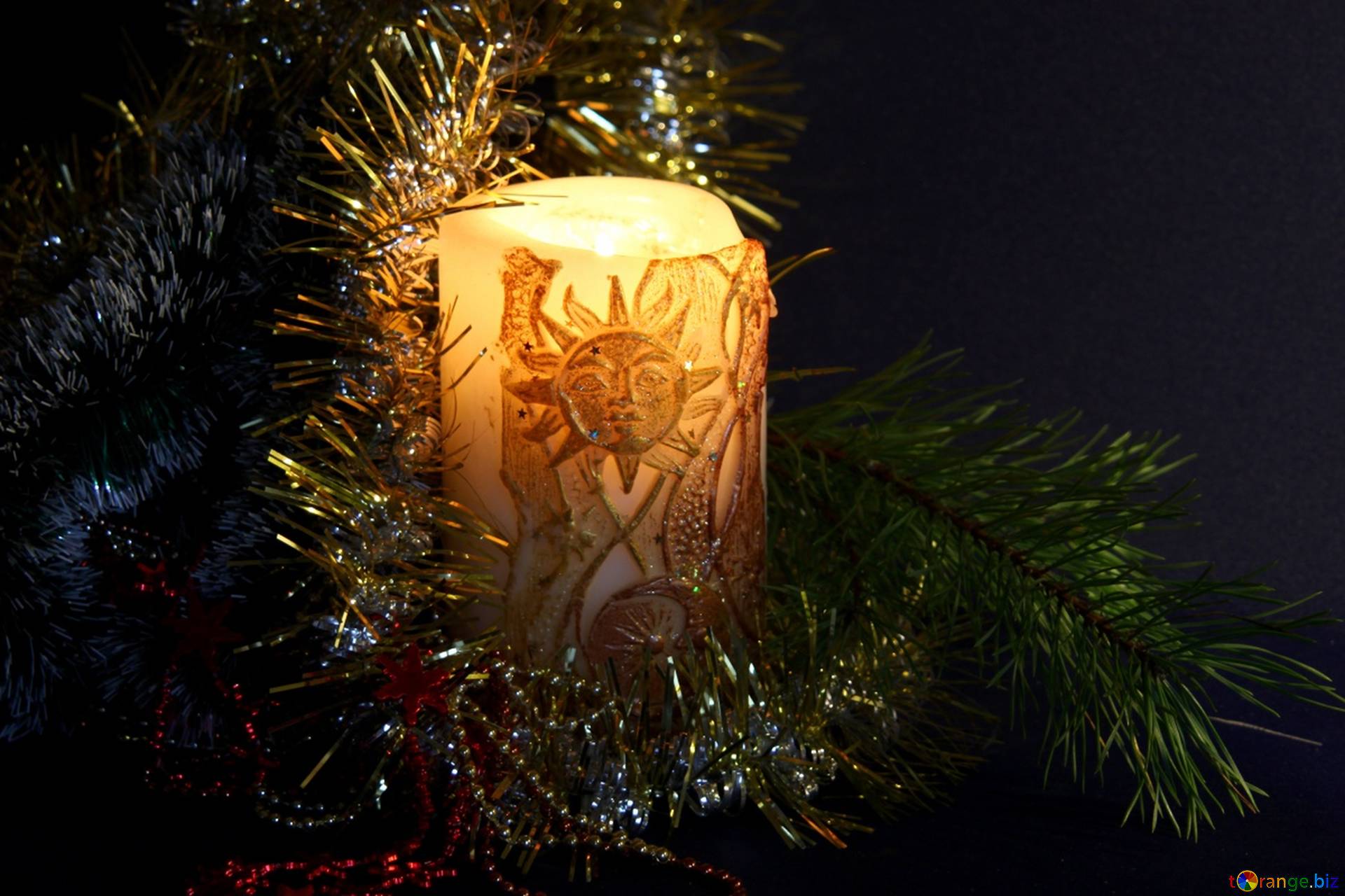 1920x1280 Christmas candles wallpaper candle. evening № 2387