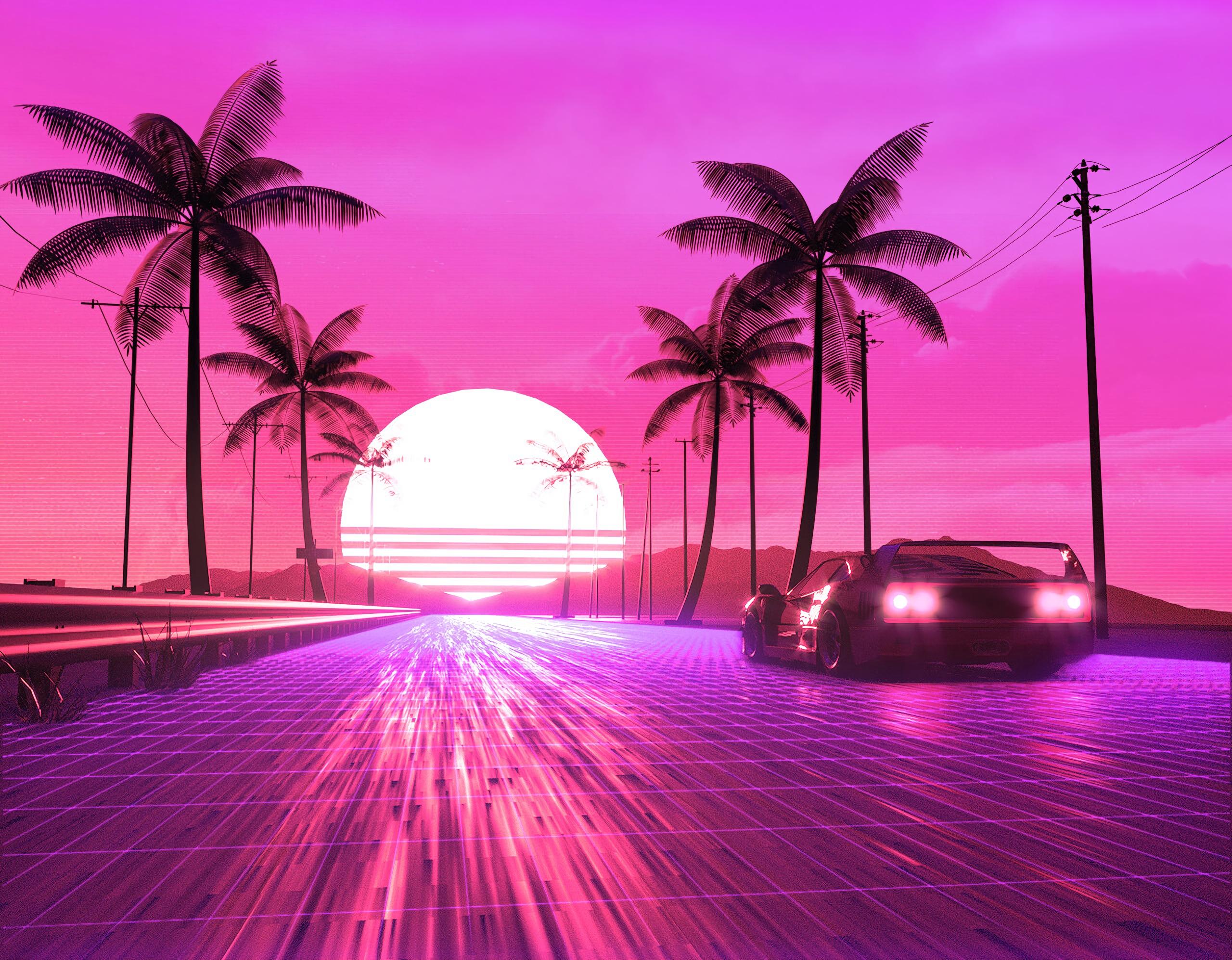 2560x1994 Retro 80s Wallpaper and Background 4K, HD, Dual Screen