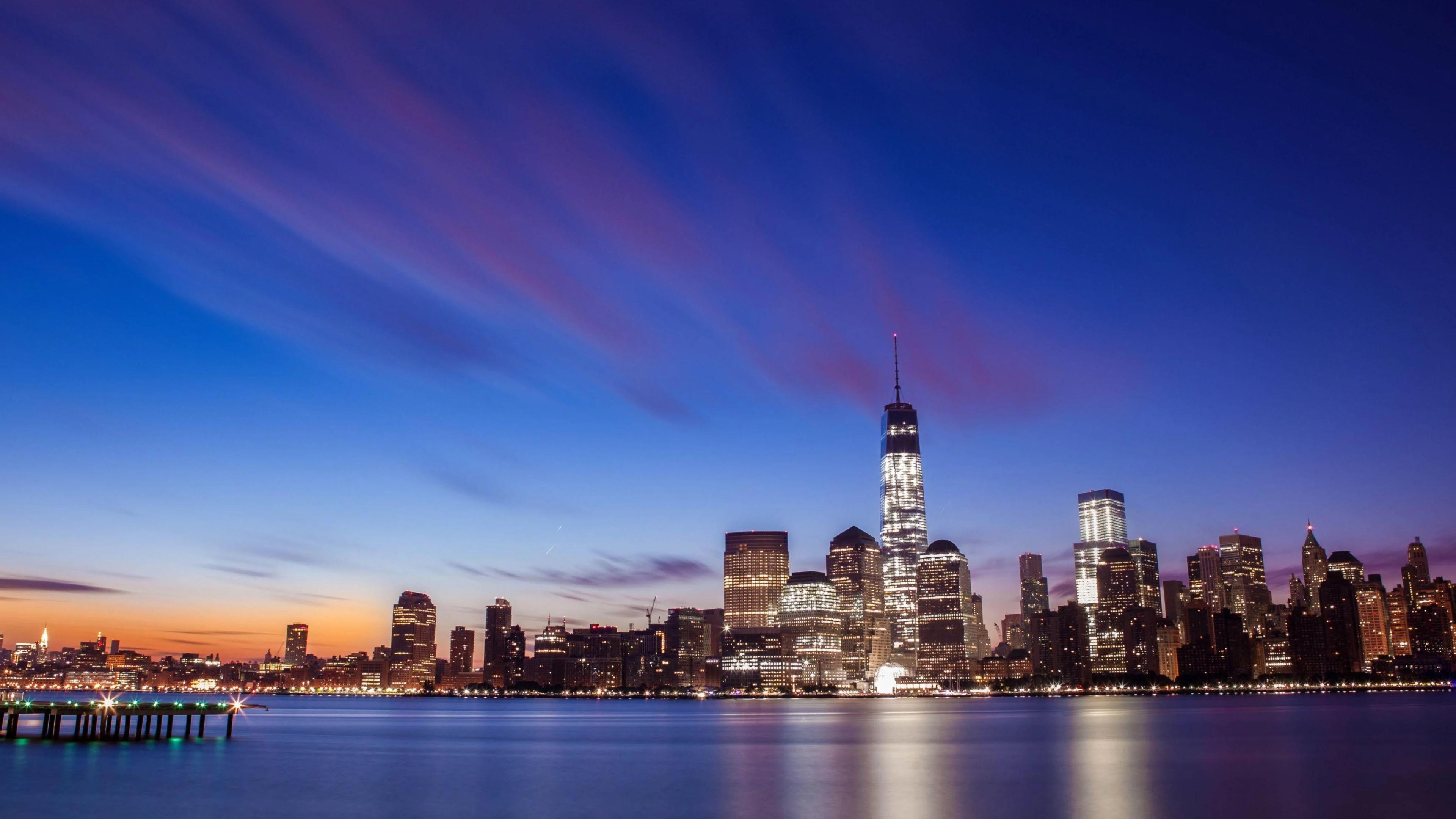 3840x2160 New York Skyline Wallpaper and Background 4K, HD, Dual Screen