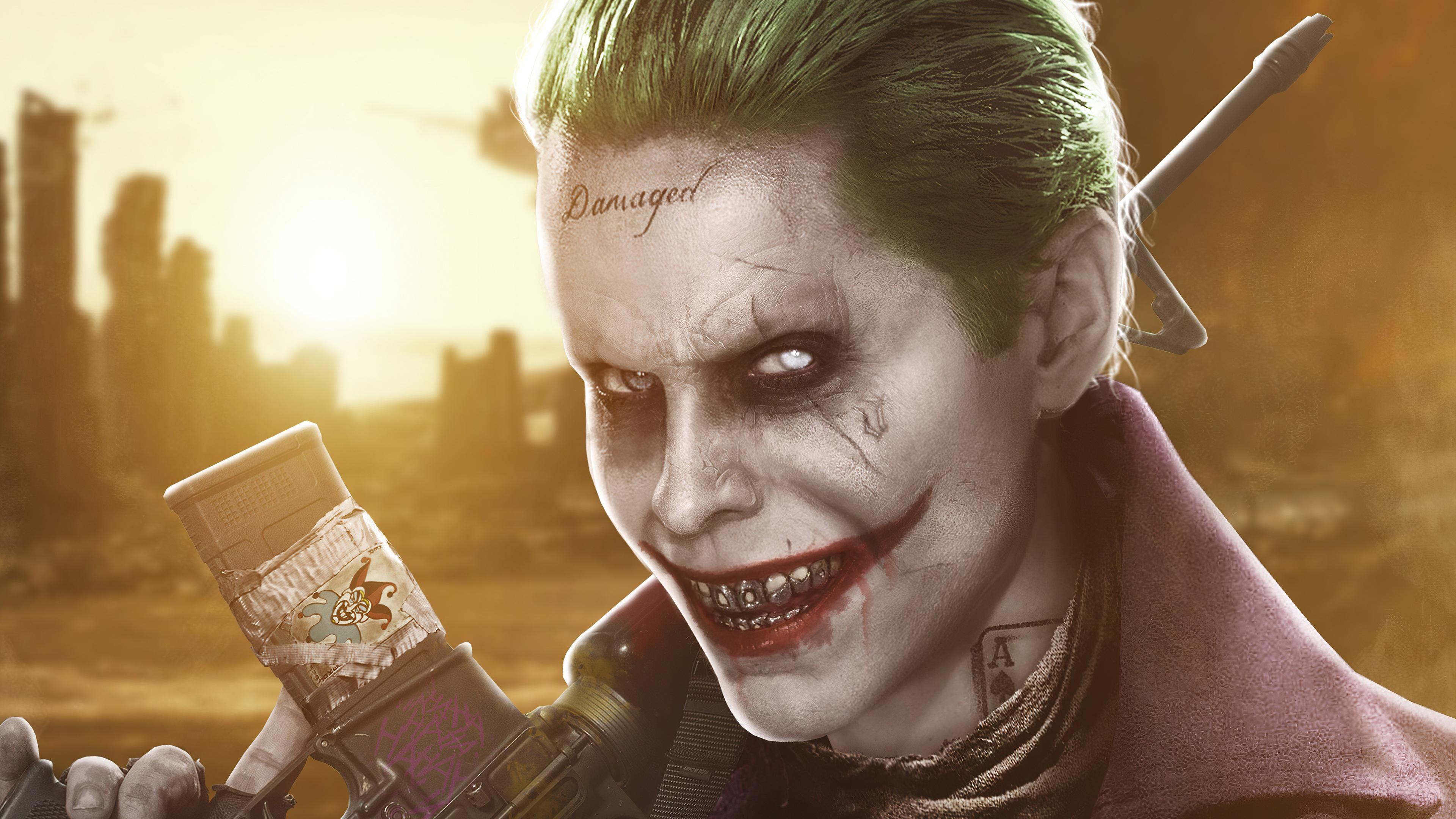 3840x2160 Wallpaper 4k Jared Leto Joker Art 4k Wallpaper
