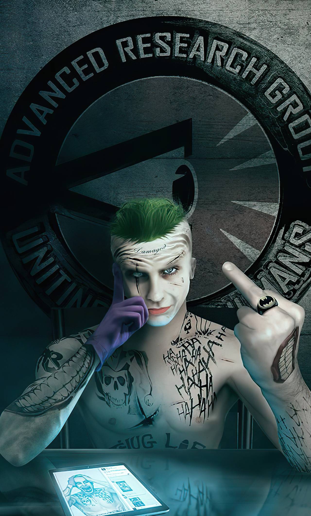 1280x2120 Joker Jared Leto Damaged 4k iPhone HD 4k Wallpaper, Image, Background, Photo and Picture