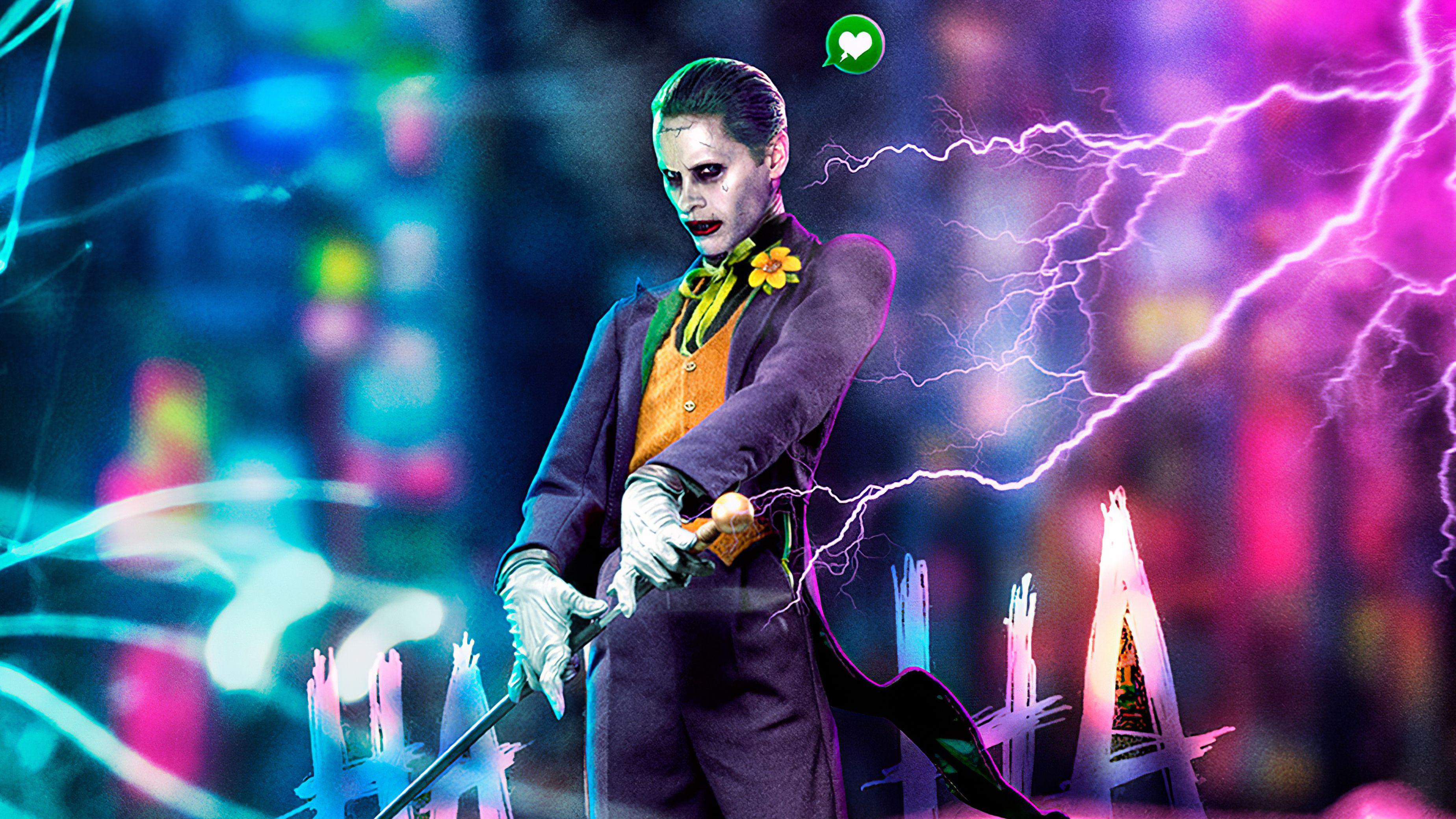 3696x2079 Jared Leto Joker 4k Wallpaper