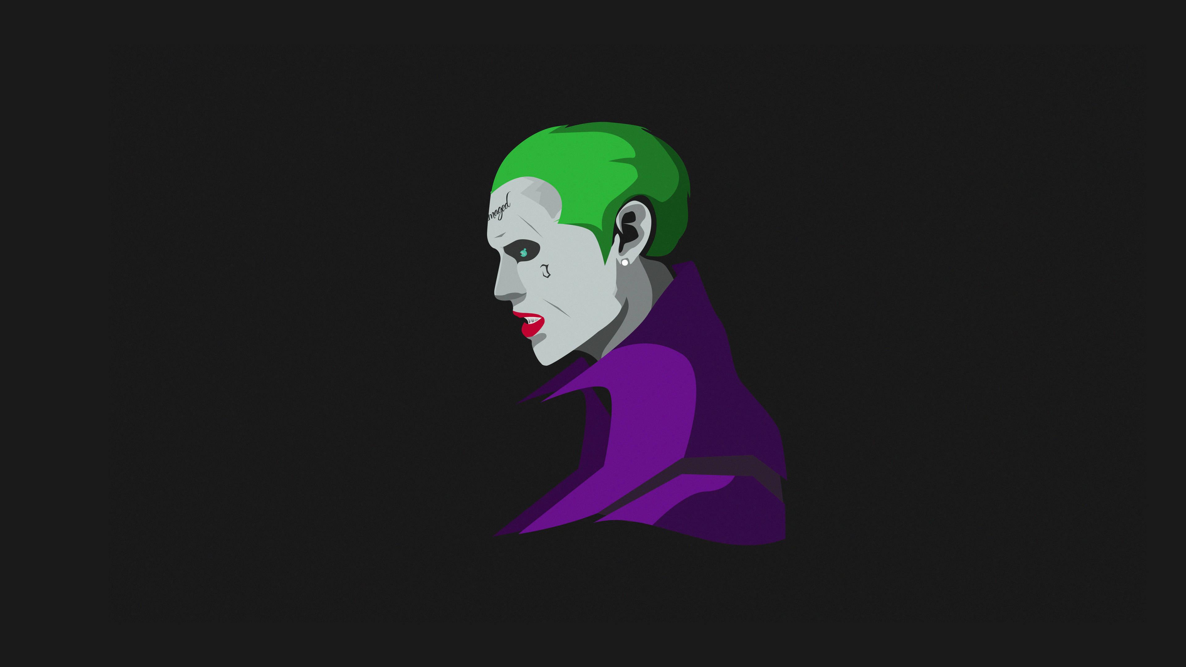 3840x2160 Download Black Ultra HD Joker Of Jared Leto Wallpaper